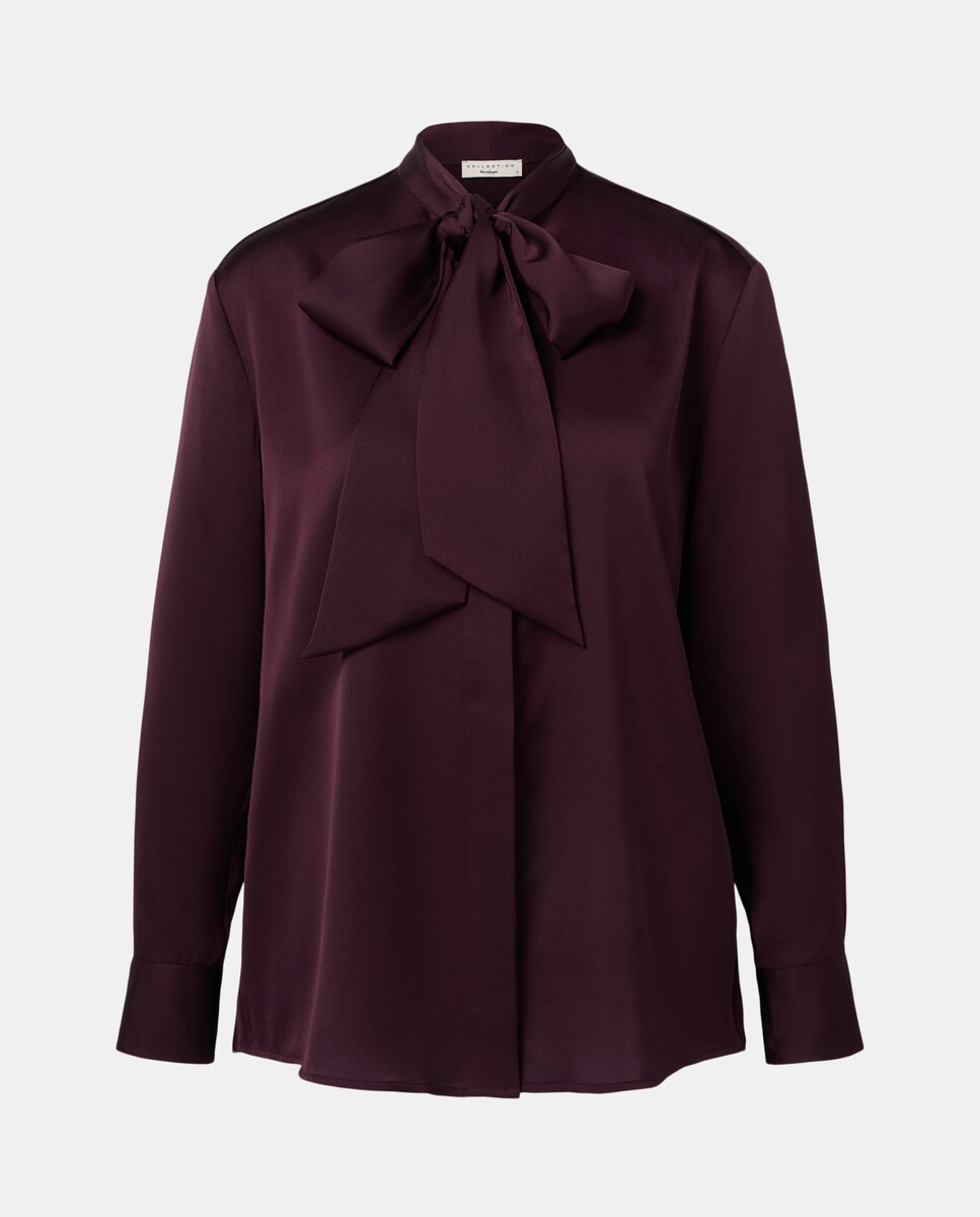 Blusa Lisa de Manga Comprida 291 Beringela-4