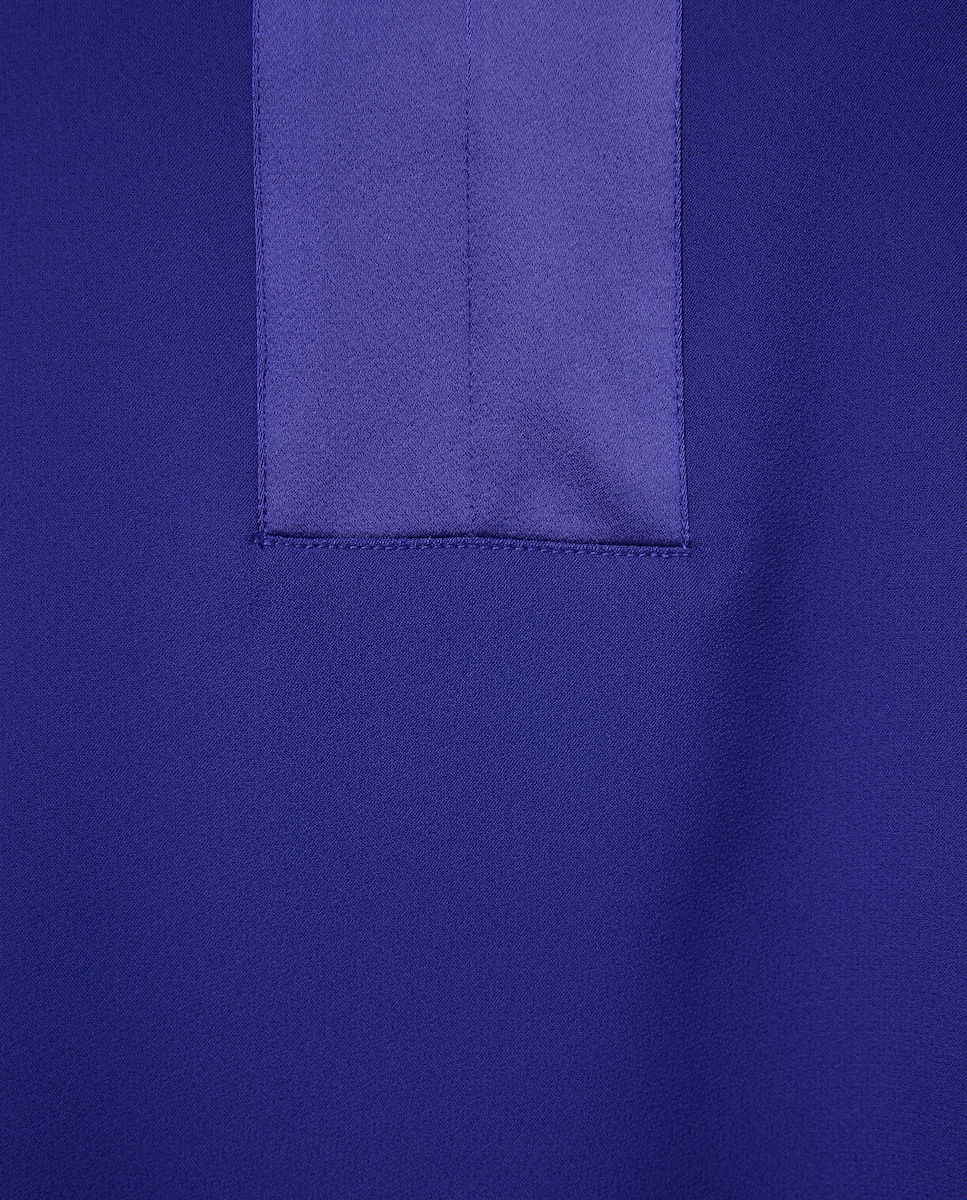 Blusa Lisa de Manga Comprida 400 Azul-5