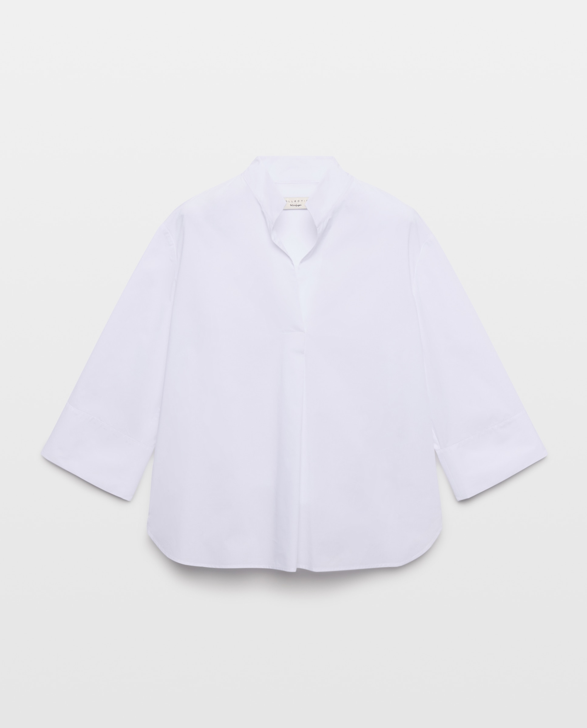 Camisa polera de mujer en popelín - Woman El Corte Inglés - 120 Crudo 120 Crudo-4