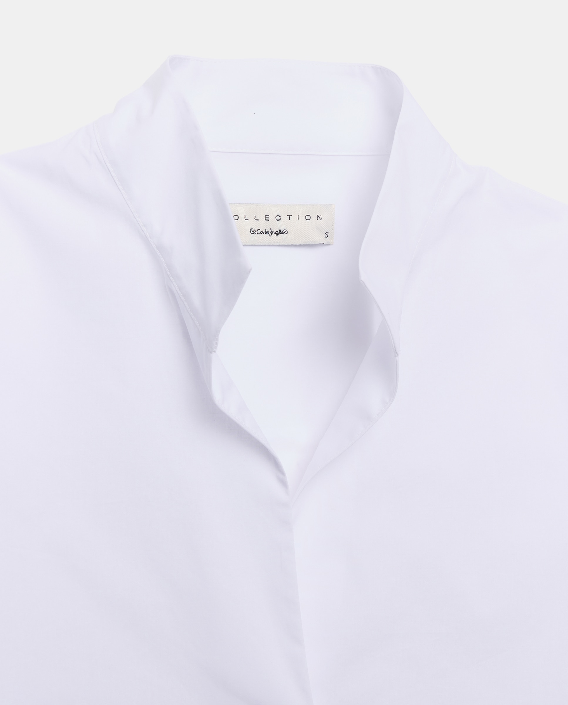 Camisa polera de mujer en popelín - Woman El Corte Inglés - 120 Crudo 120 Crudo-5