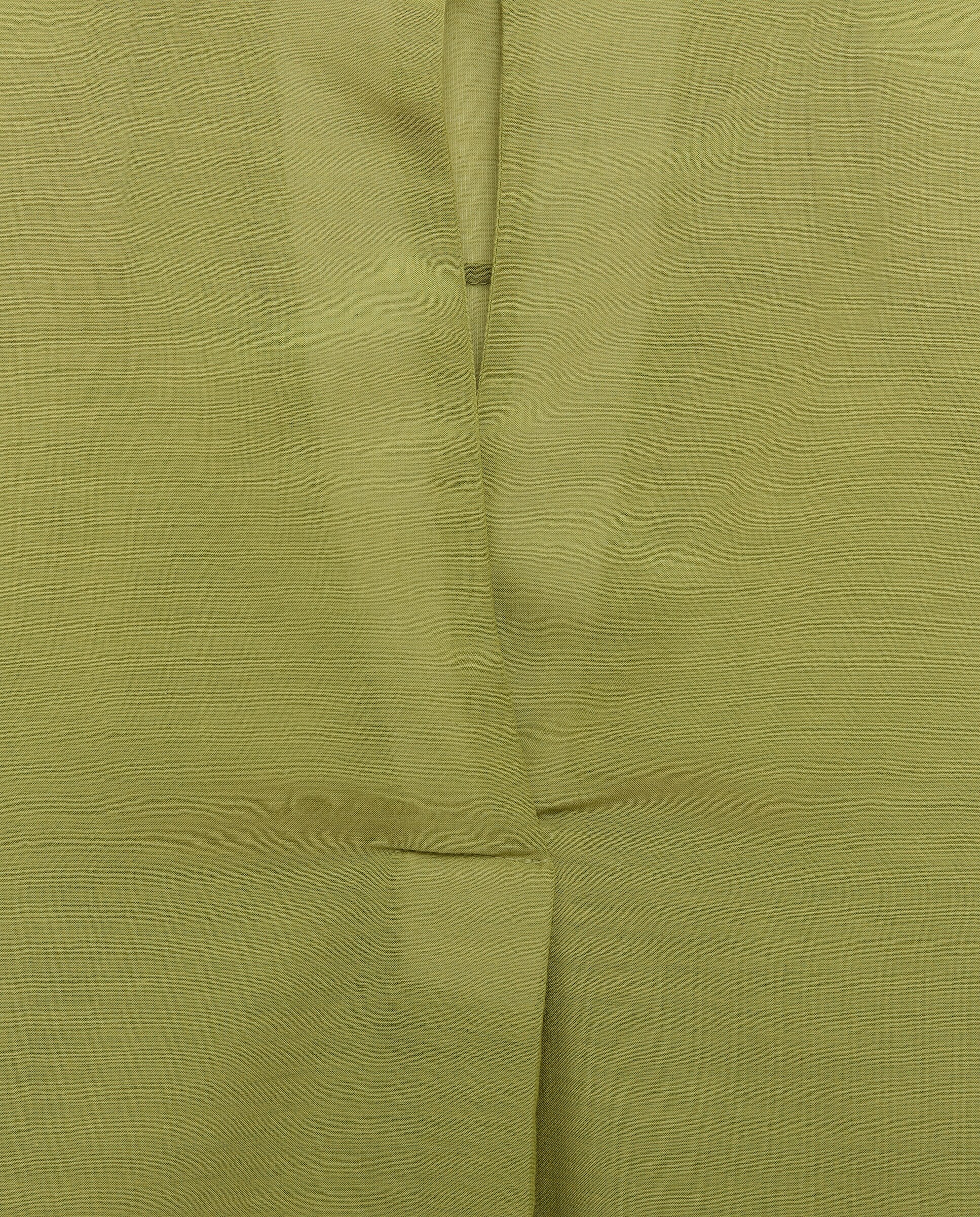 Camisa Tipo Polo em Popelina Verde-2
