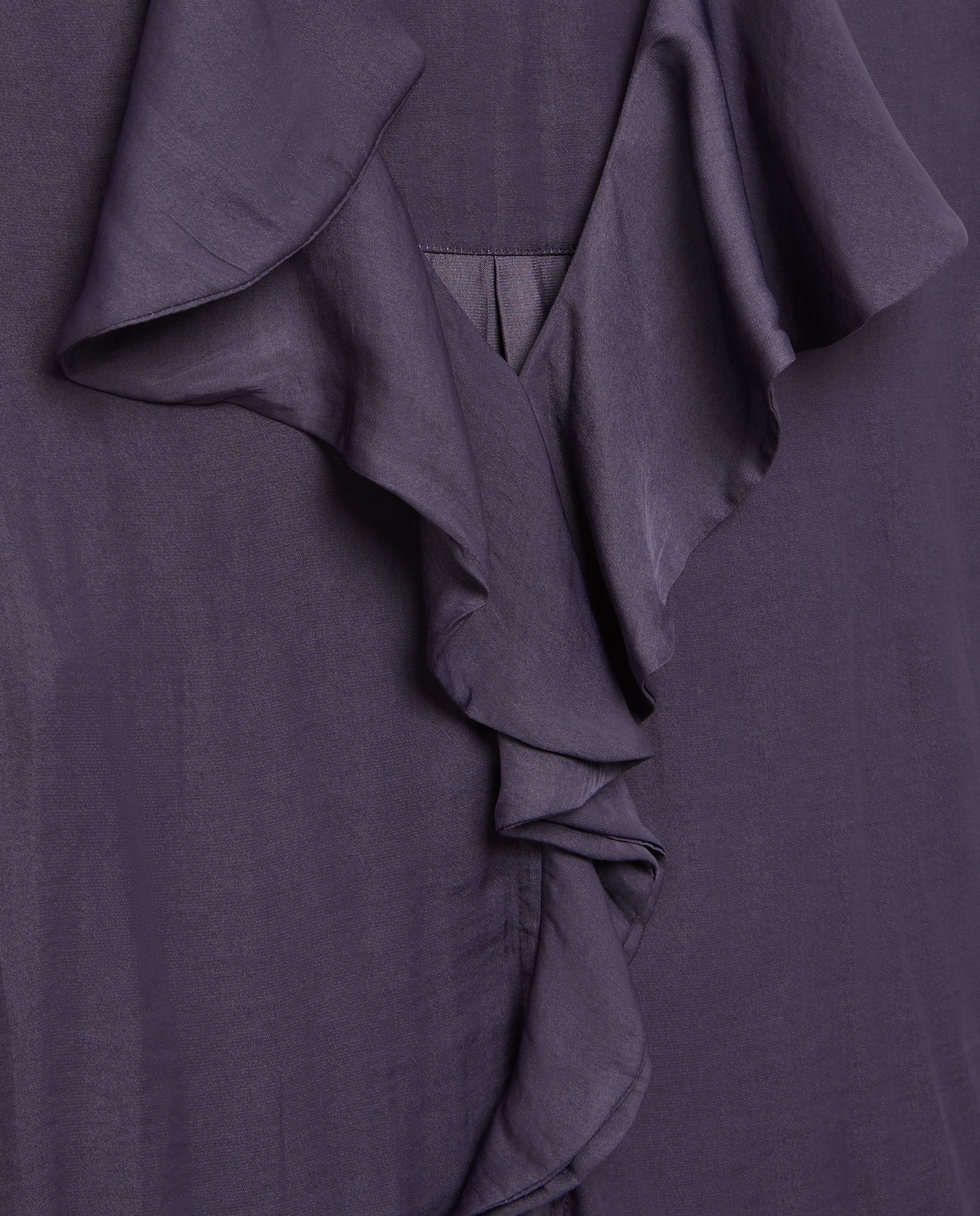 Blusa de mujer con volante delantero - Woman El Corte Inglés - Morado Morado-5
