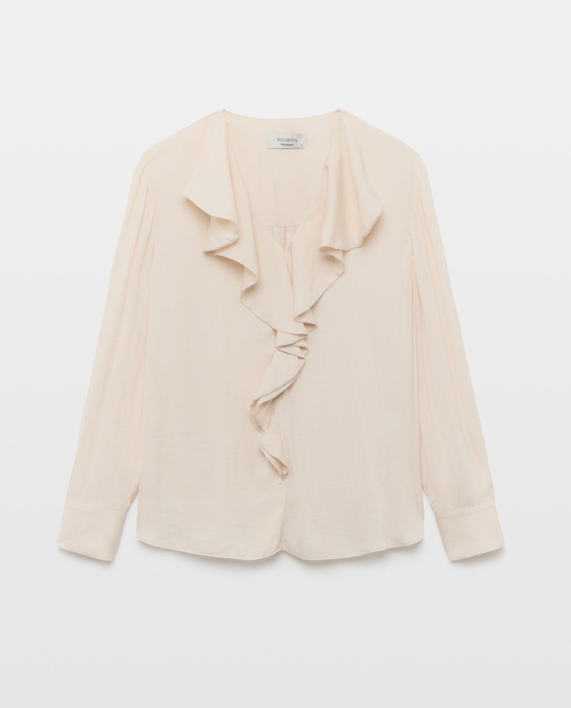 Blusa com Folho à Frente 120 Cru-4
