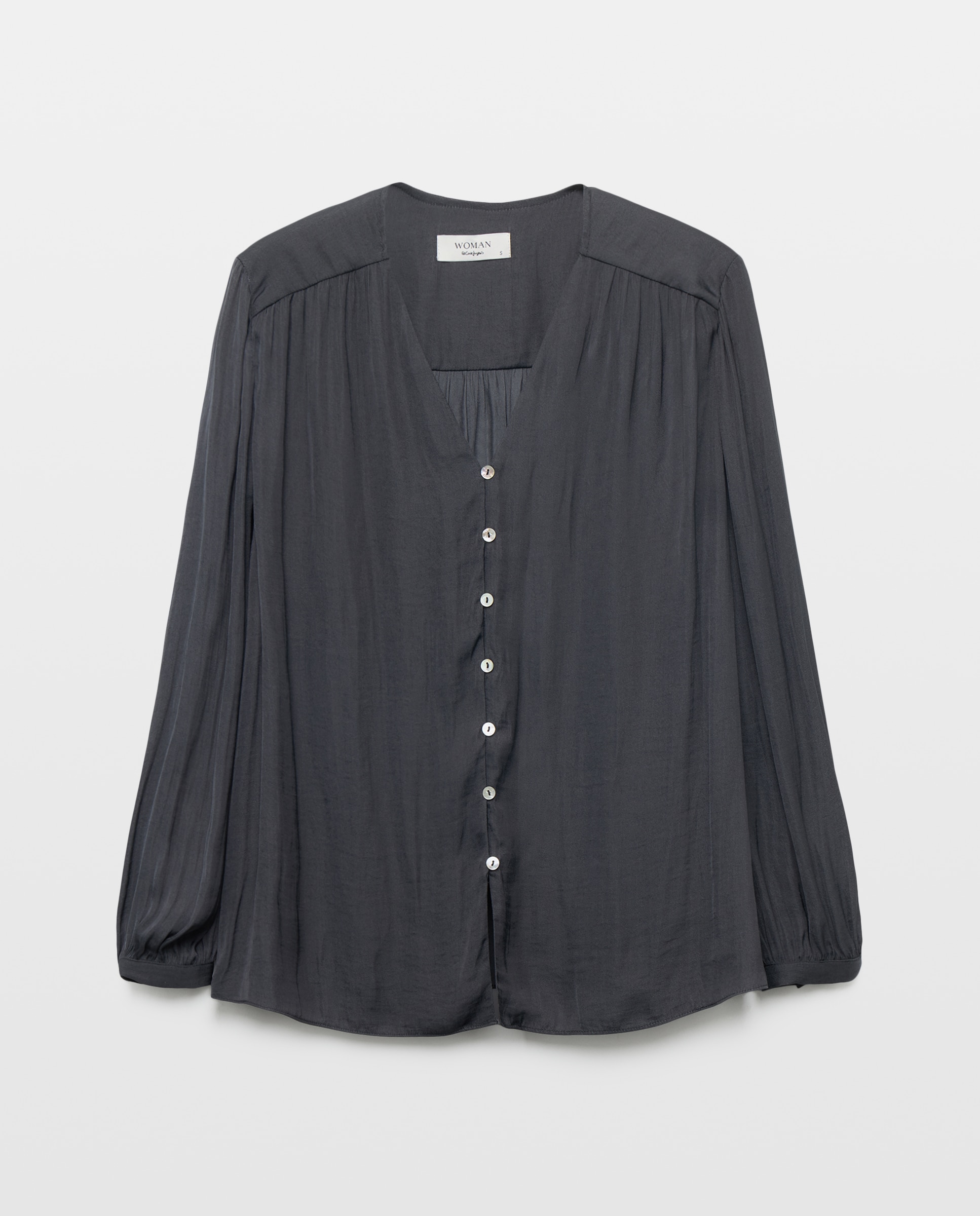 Imagem 0 de Blusa de Decote em Bico com Laço