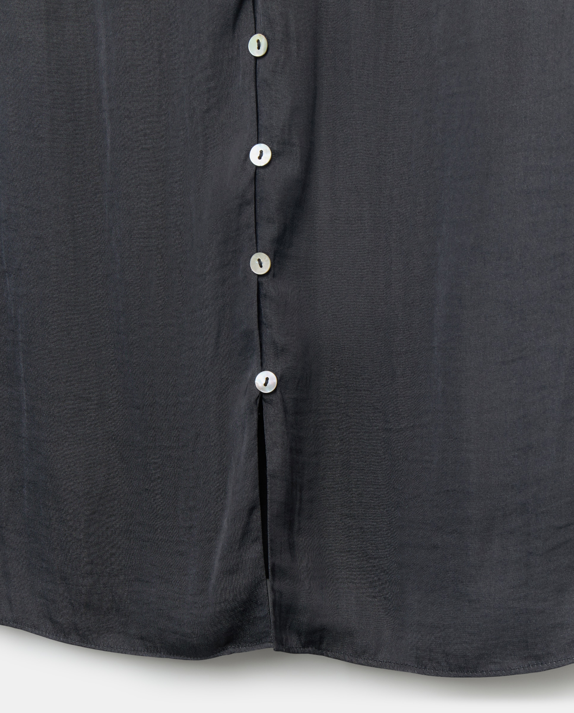 Blusa de Decote em Bico com Laço Chumbo-2