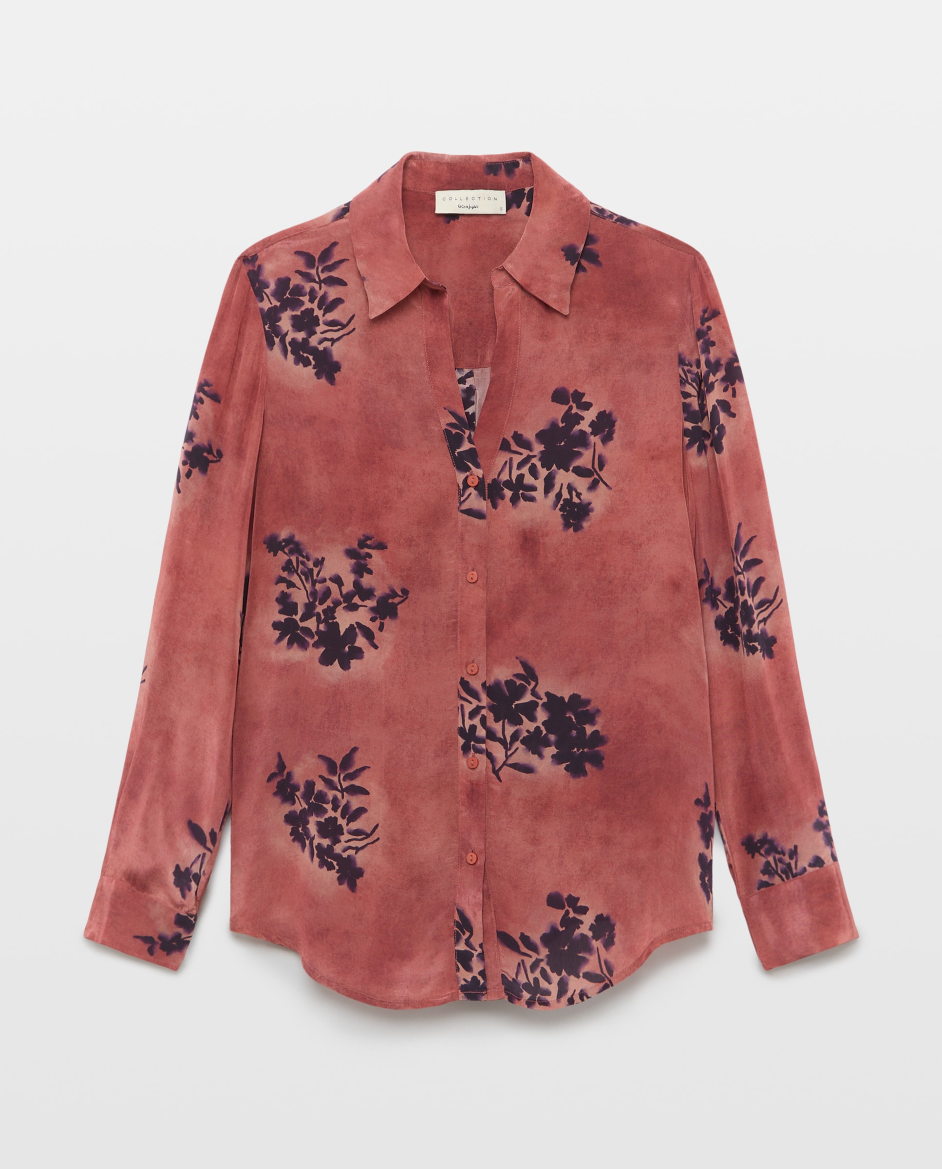 Blusa em Crepe com Bouquet Rosa-4