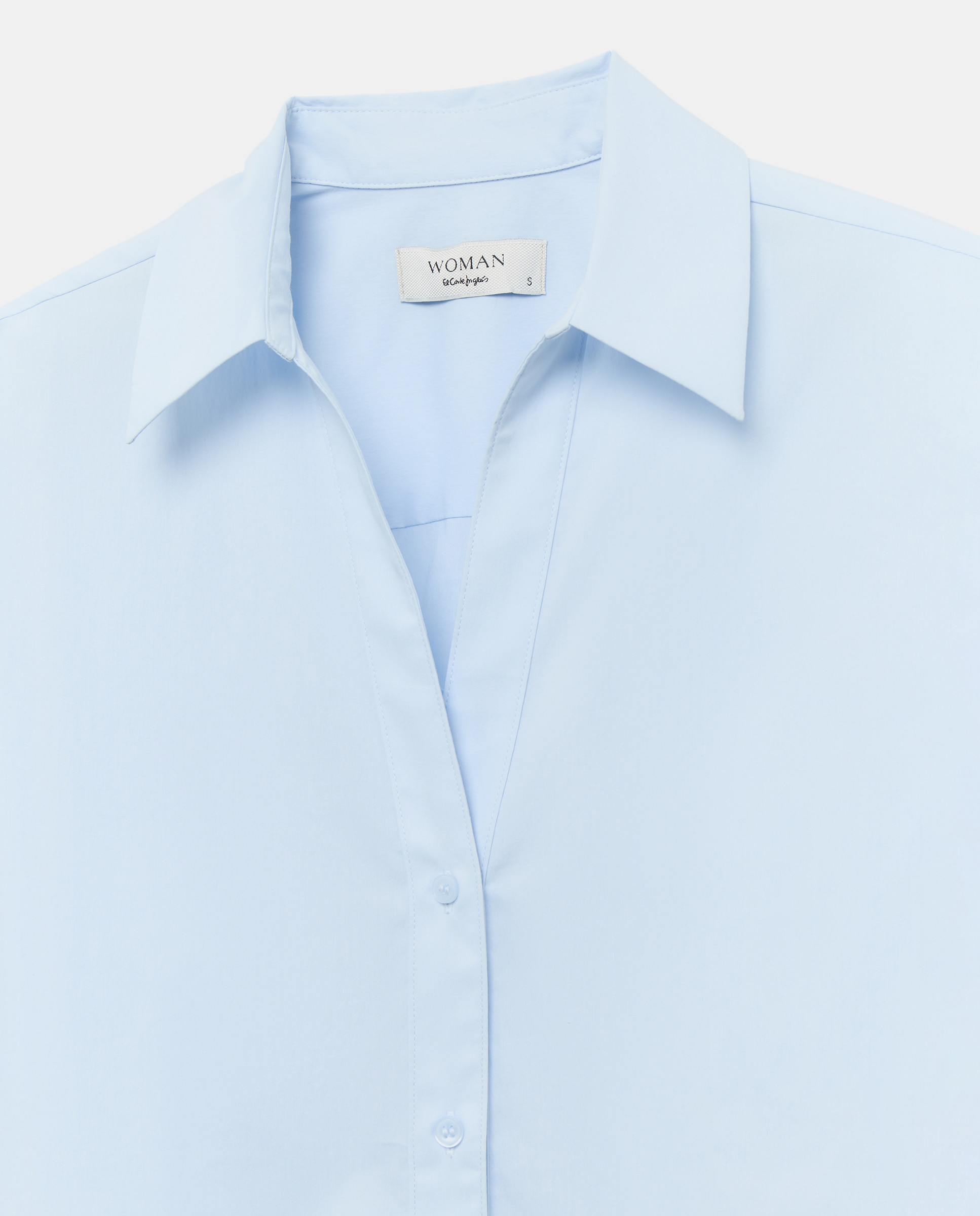 Blusa de Popelina 410 Azul Claro-2