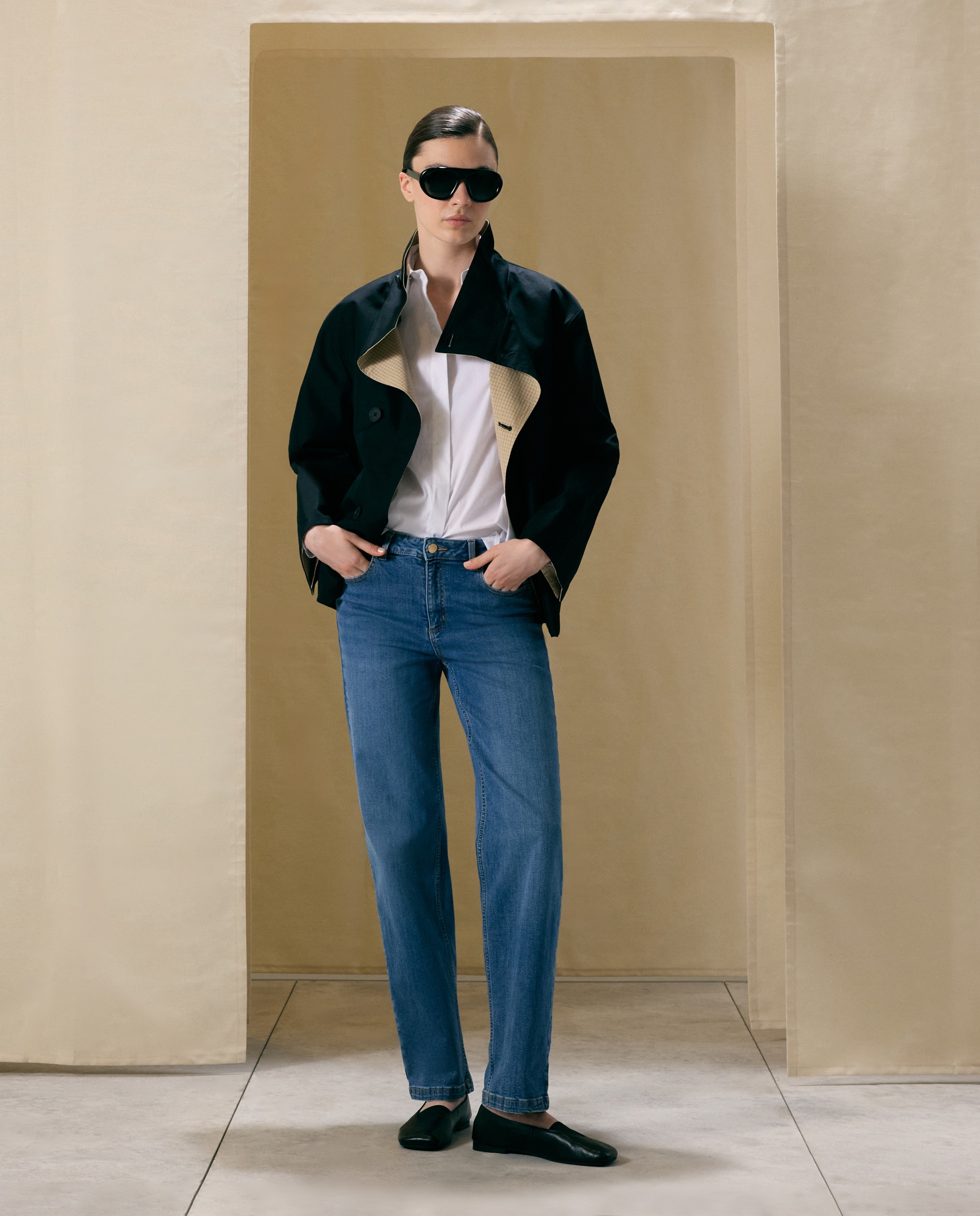 Blusa de mujer en popelín - Woman El Corte Inglés - Blanco Blanco-2