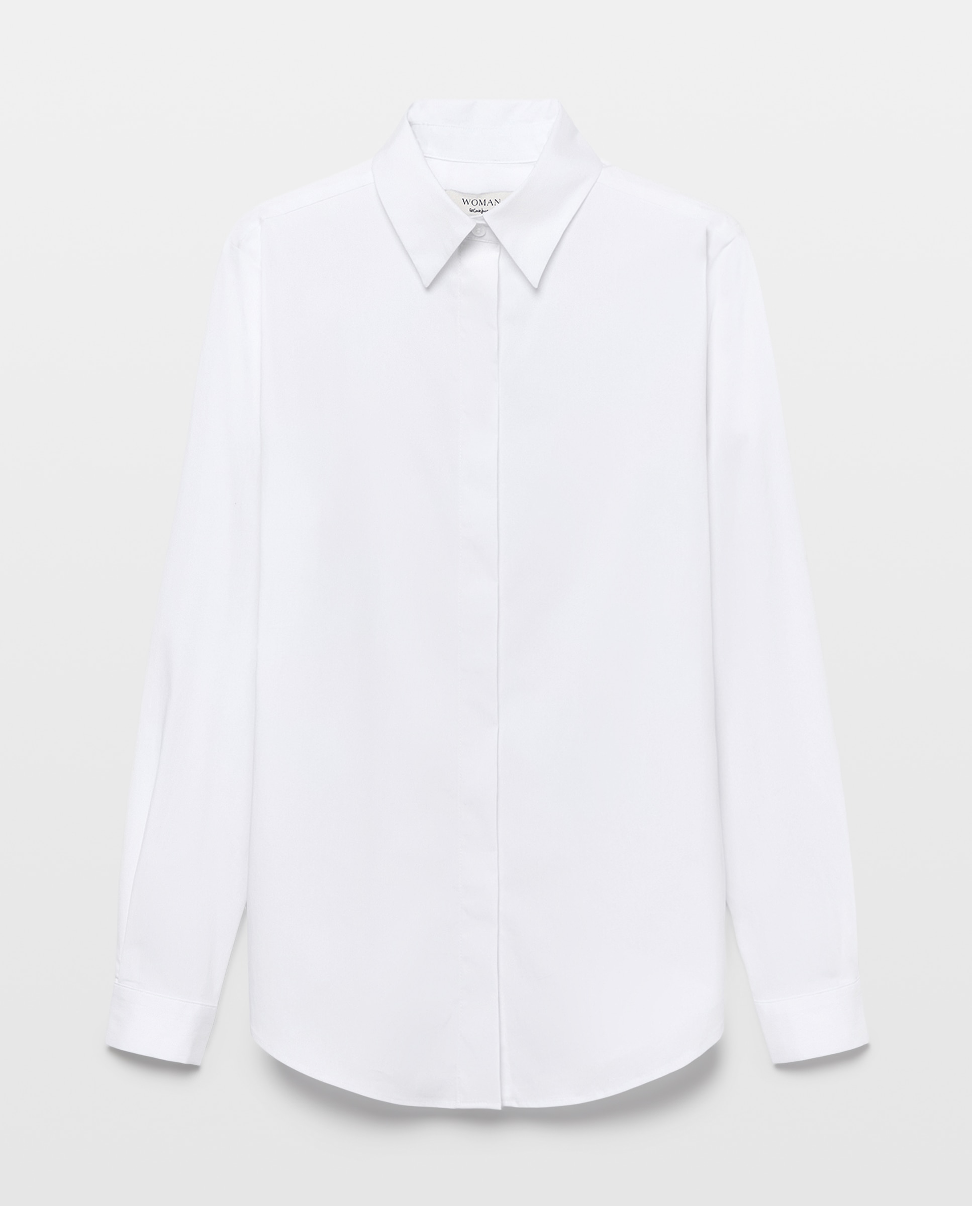 Blusa de mujer en popelín - Woman El Corte Inglés - Blanco Blanco-5