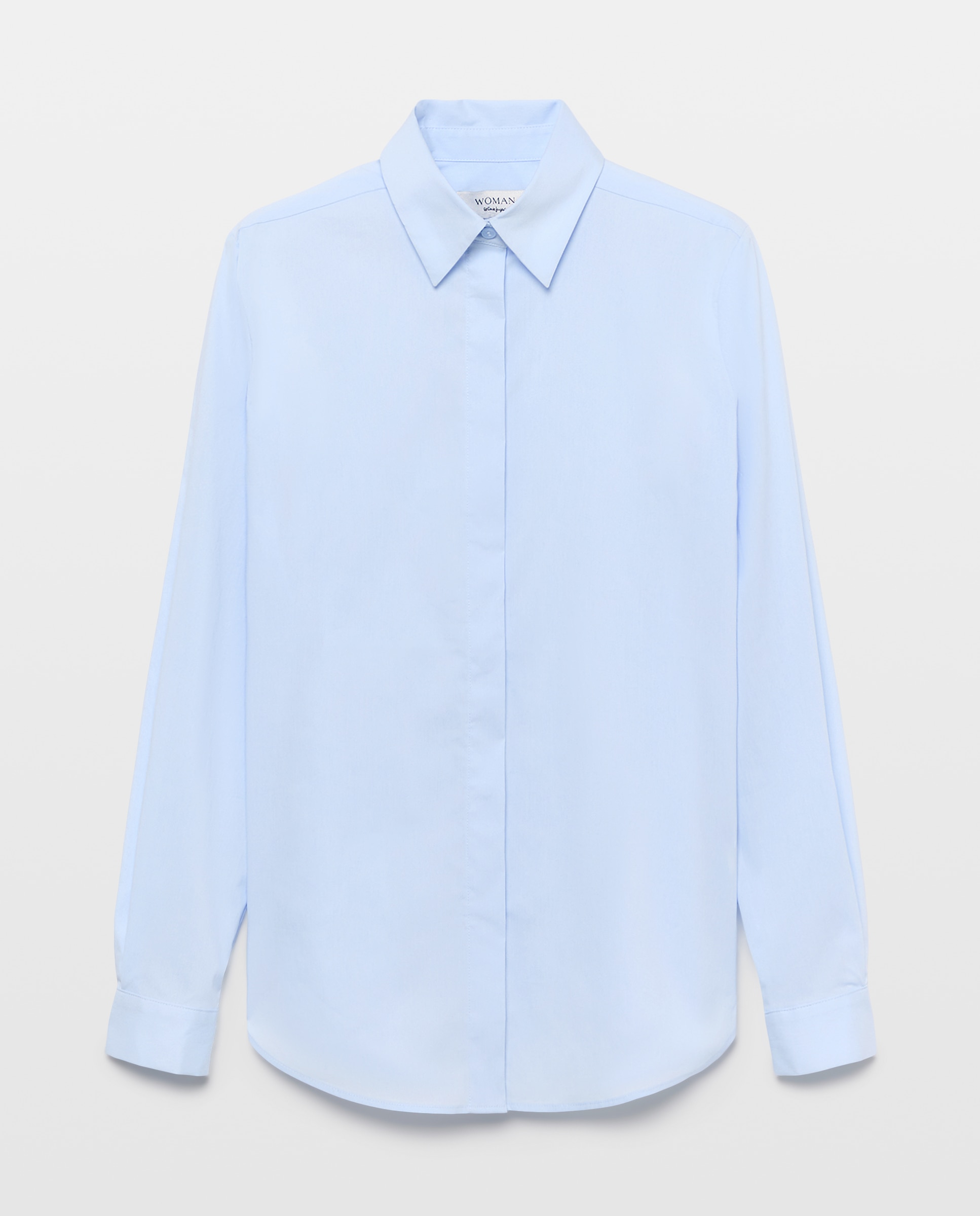 Blusa de Popelina 410 Azul Claro-4