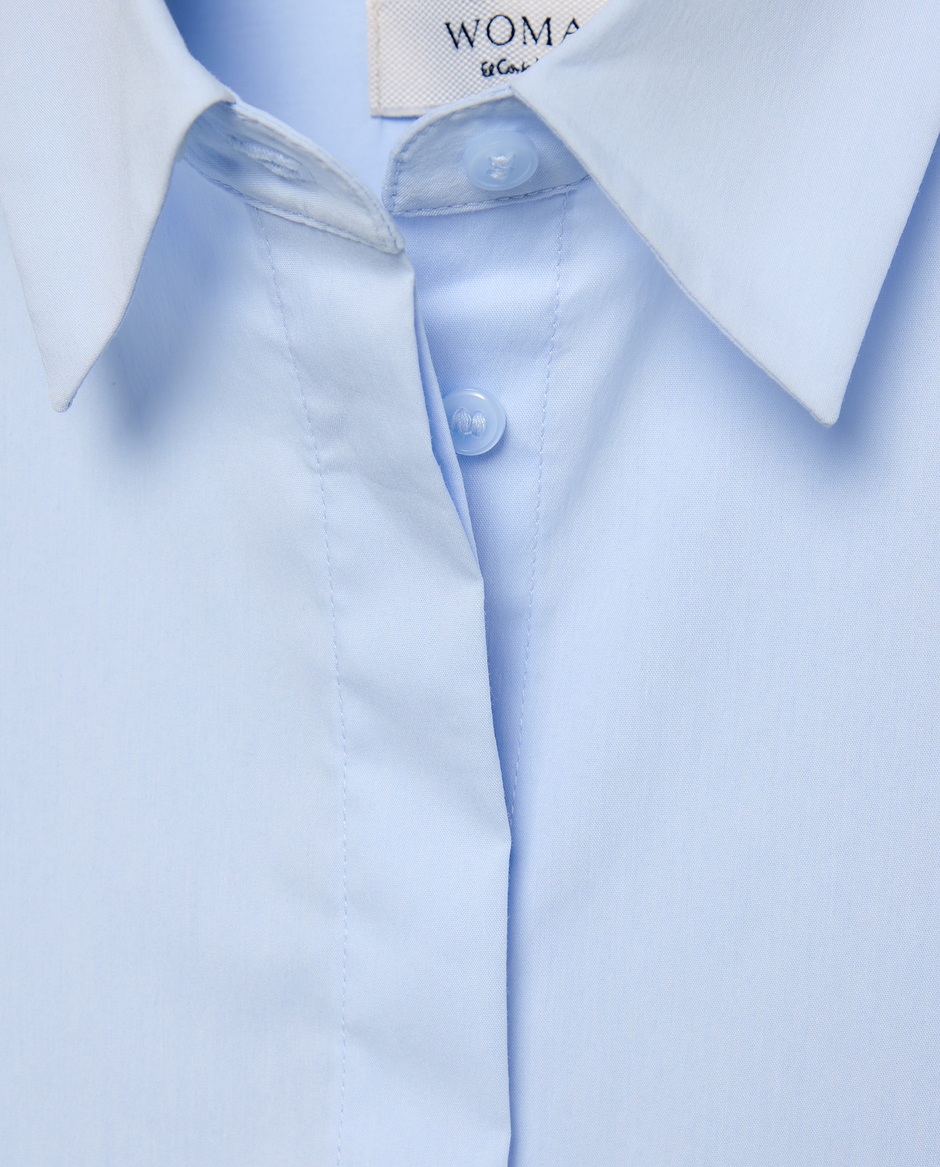 Blusa de Popelina 410 Azul Claro-5