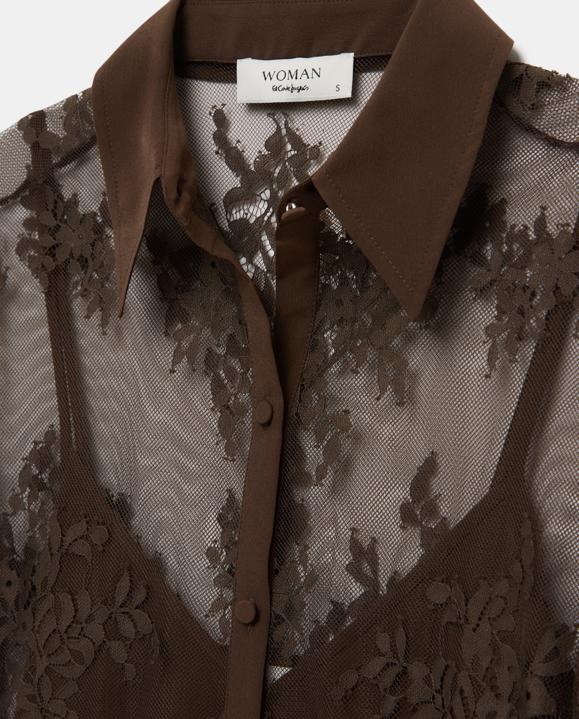 Blusa Lisa de Manga Comprida 520 Caqui-5