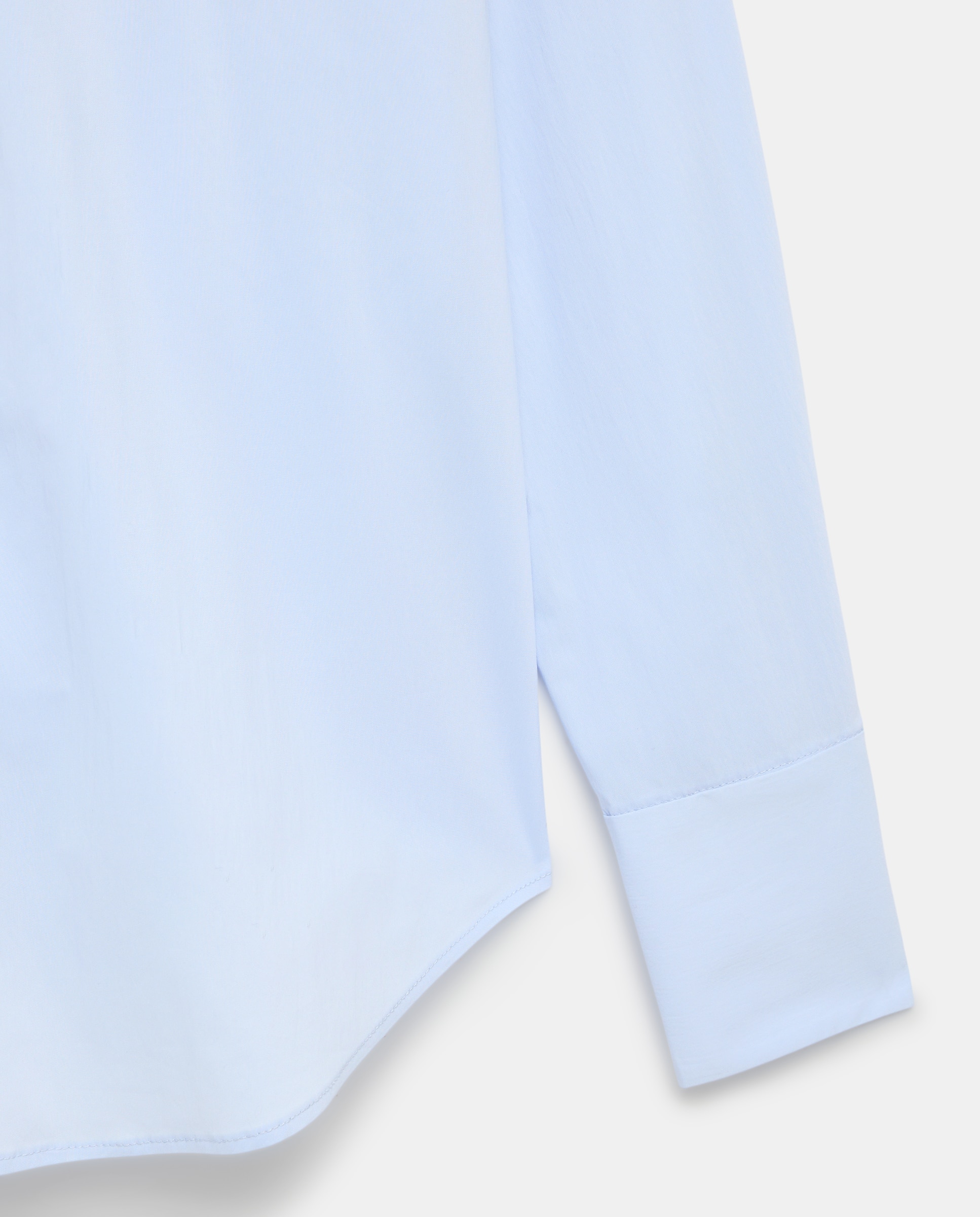 Blusa Lisa de Manga Comprida 410 Azul Claro-5