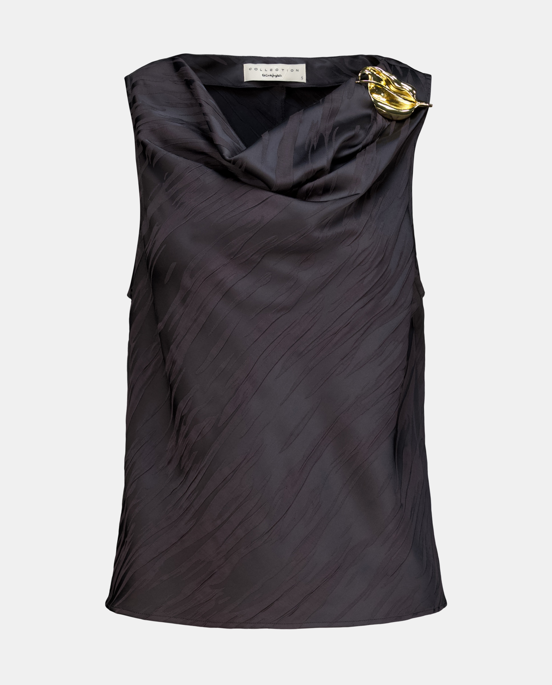 Top Liso sem Mangas Chumbo-4