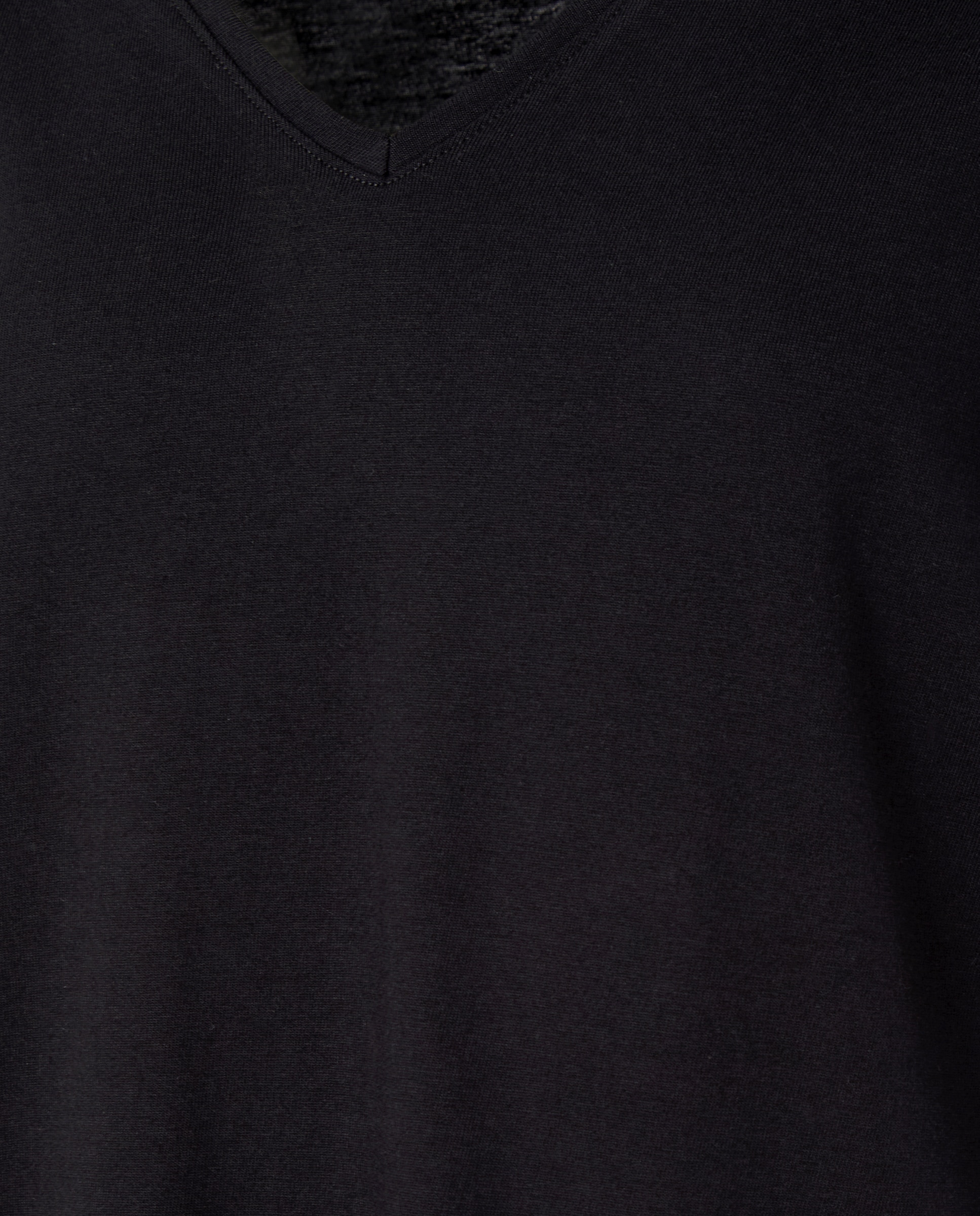 T-shirt básica de mulher com manga curta Preto-7