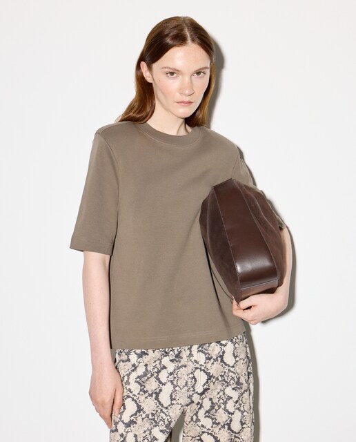 Imagem 0 de T-shirt de Manga Curta com Ombreiras