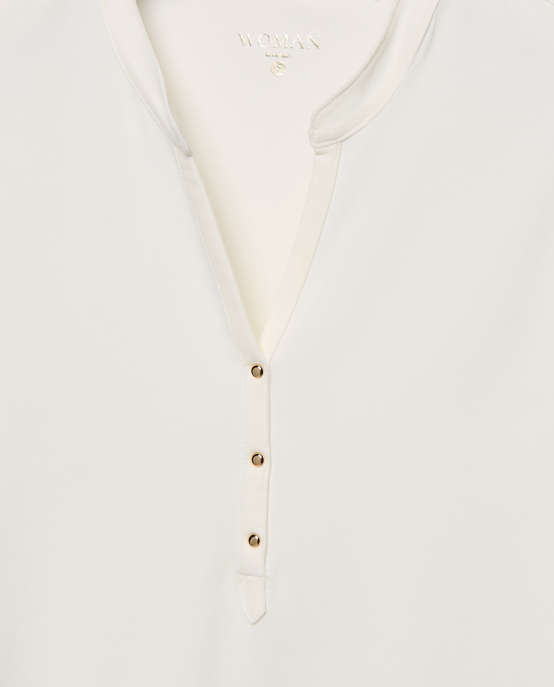 Camiseta de mujer cuello panadero - Woman El Corte Inglés - 120 Crudo 120 Crudo-5