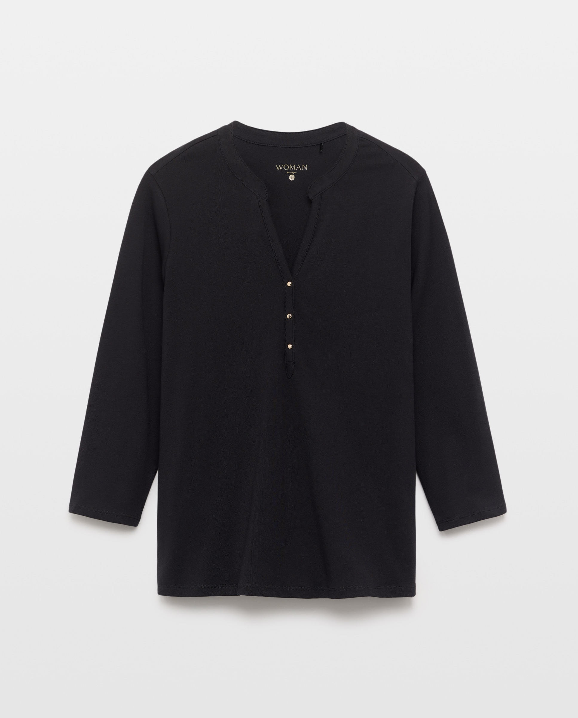 Camiseta de mujer cuello panadero - Woman El Corte Inglés - 700 Marrón 700 Marrón-4