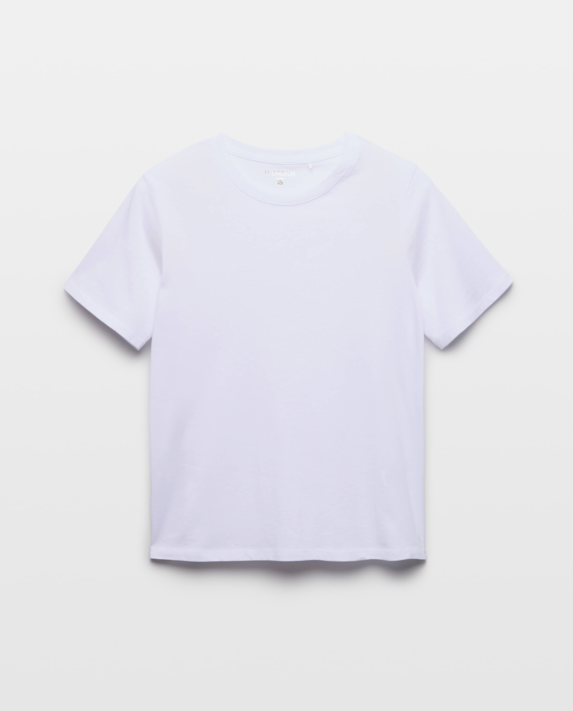 Imagen 4 de Camiseta de mujer con manga corta y cuello caja - Woman El Corte Inglés - Blanco Blanco