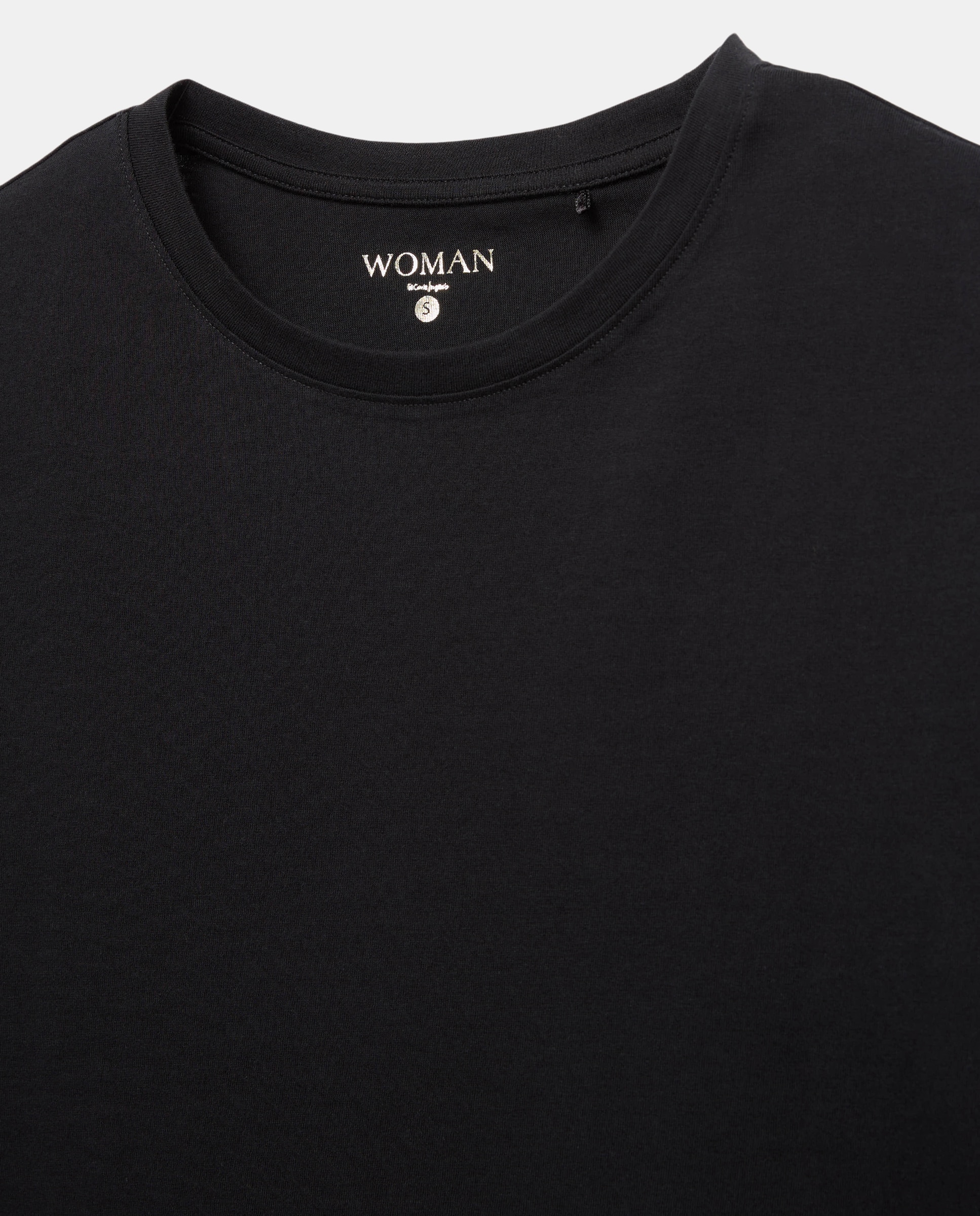 Imagen 5 de Camiseta de mujer con manga corta y cuello caja - Woman El Corte Inglés - Negro Negro