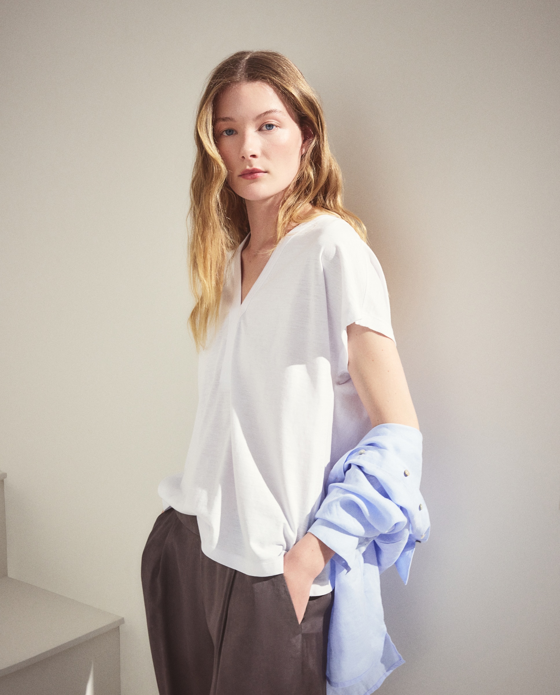 Camiseta manga corta de mujer - Woman El Corte Inglés - 120 Crudo 120 Crudo-1