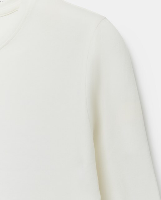 Camiseta de mujer con manga larga y cuello caja