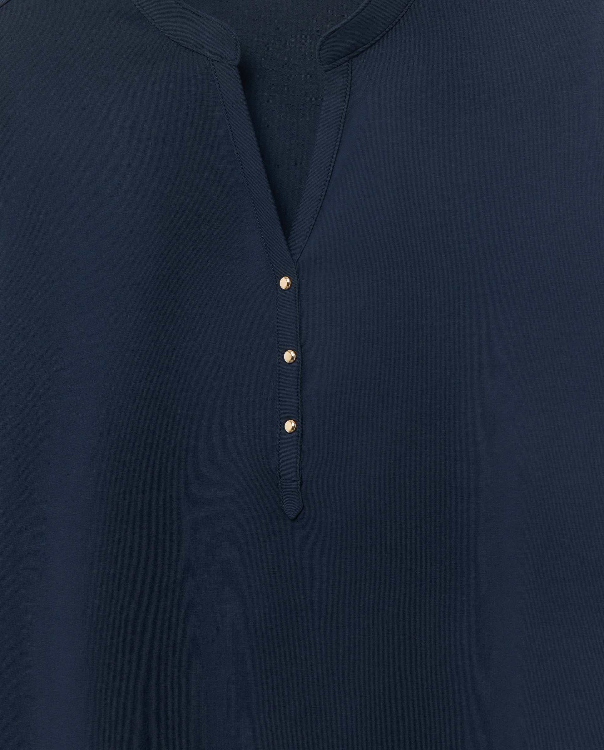 Imagen 5 de Camiseta de mujer con manga larga y cuello panadero - Woman El Corte Inglés - Azul marino Azul marino