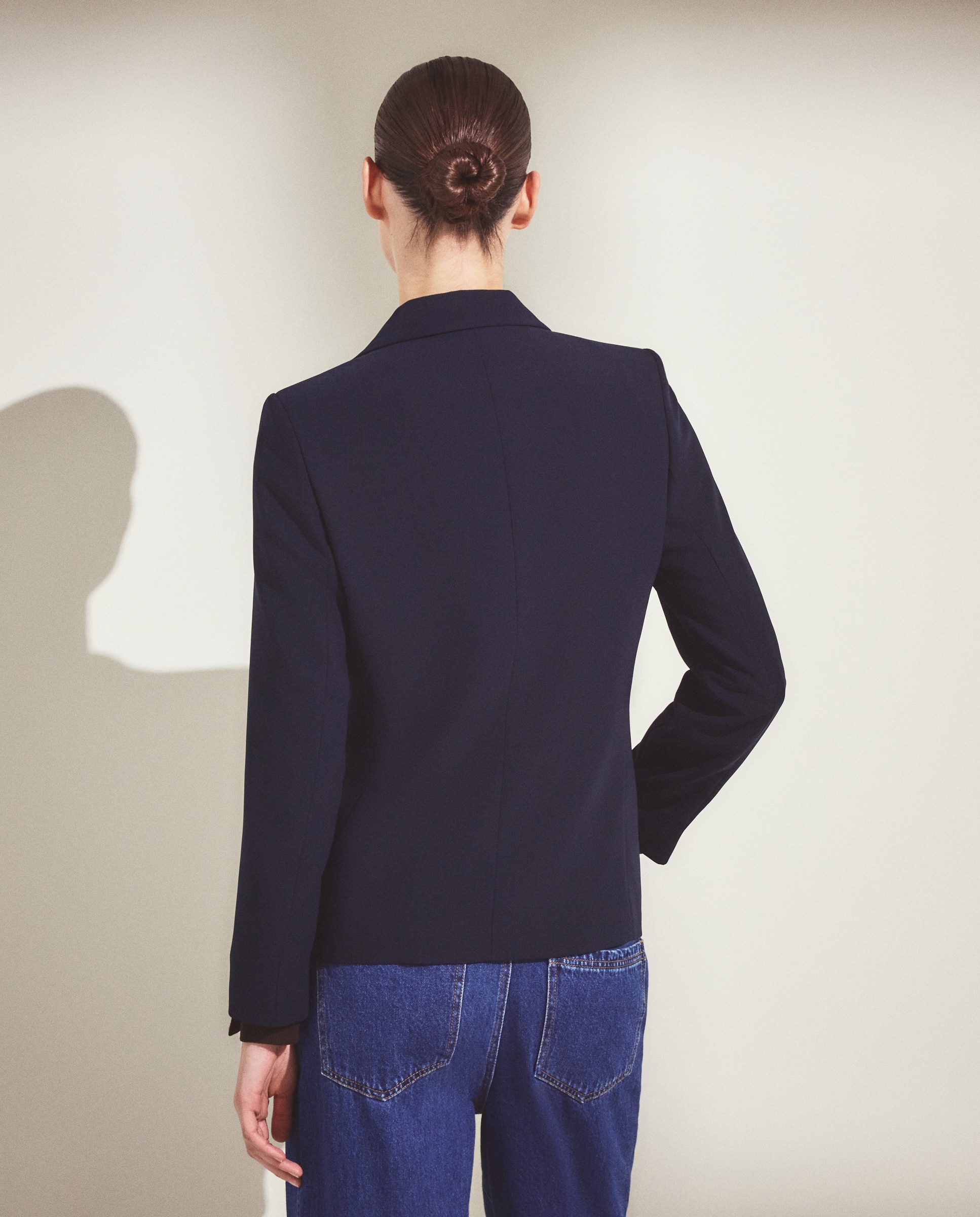 Blazer Liso com Aba Azul-marinho-3