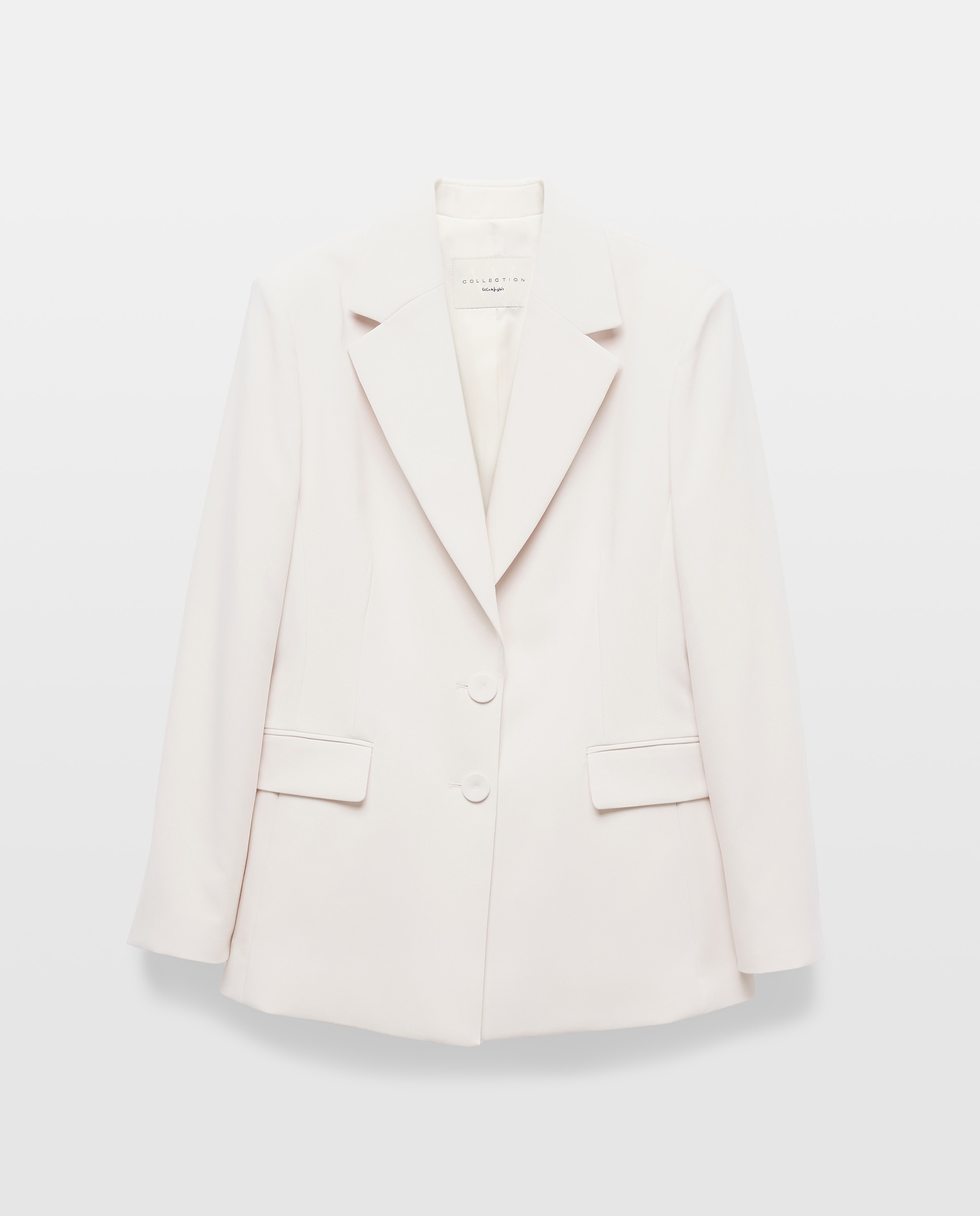 Blazer Liso de Poliéster 120 Cru-5