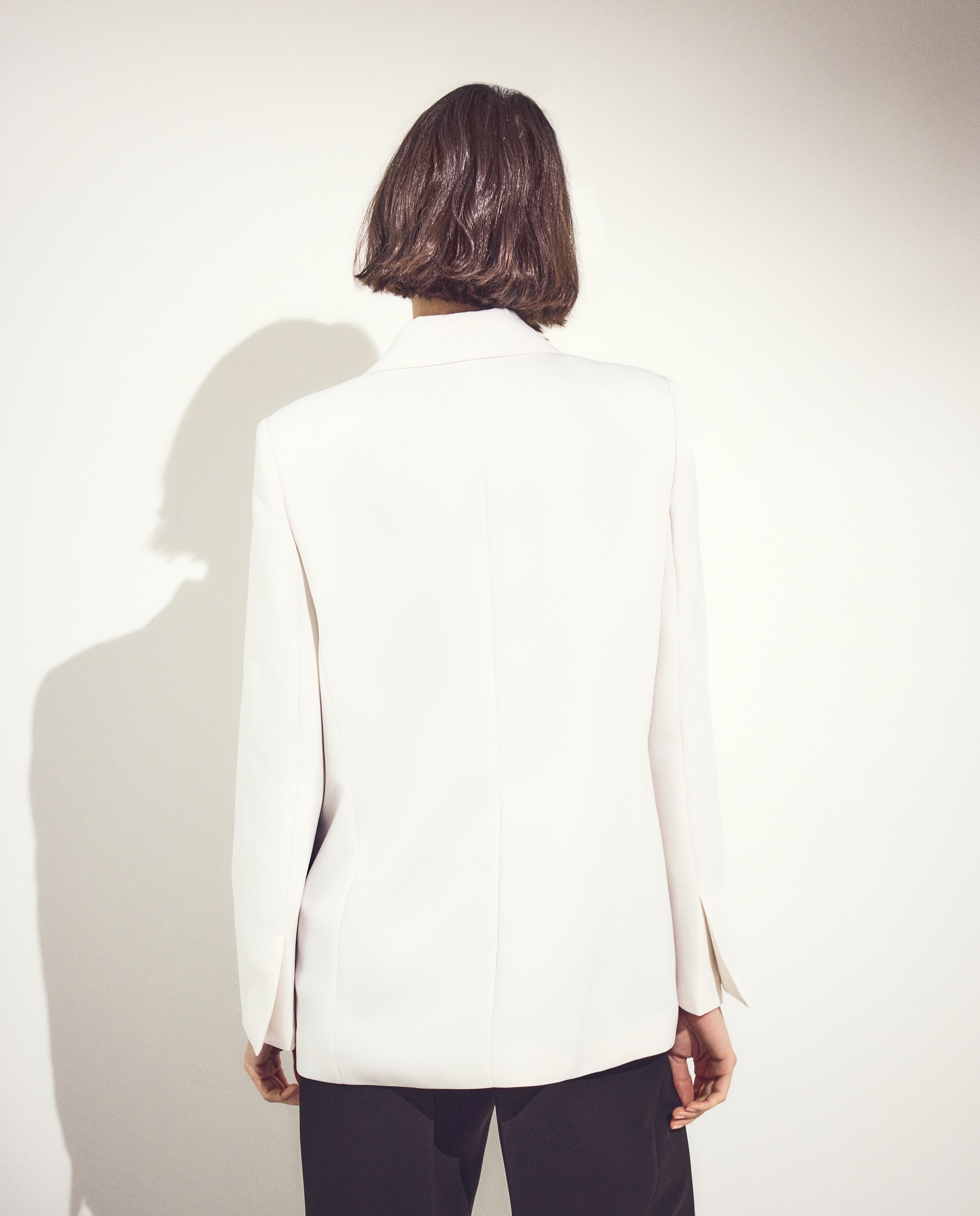 Blazer Cruzado em Crepe 120 Cru-4