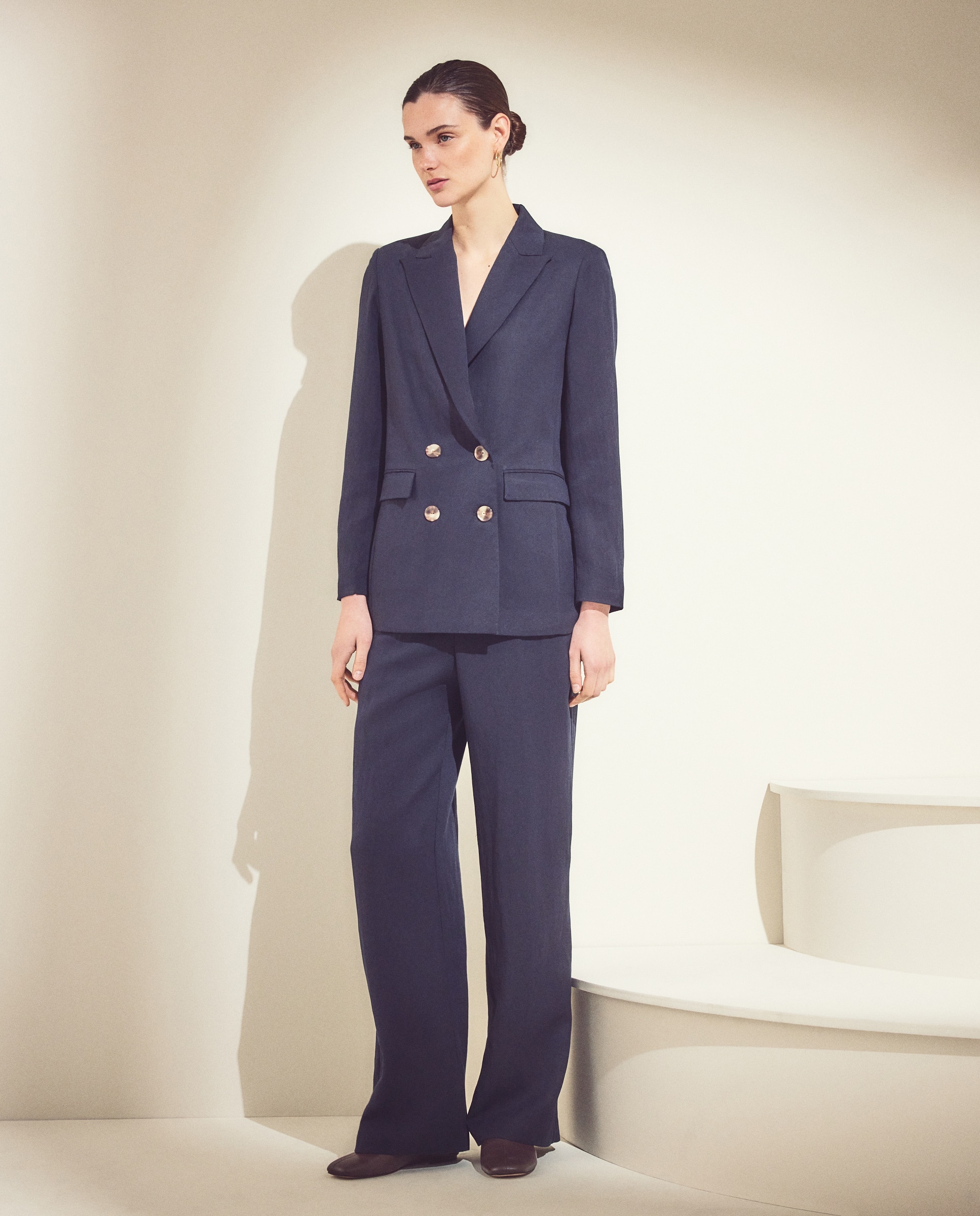 Imagem 0 de Blazer Liso de Crinkle Cruzado