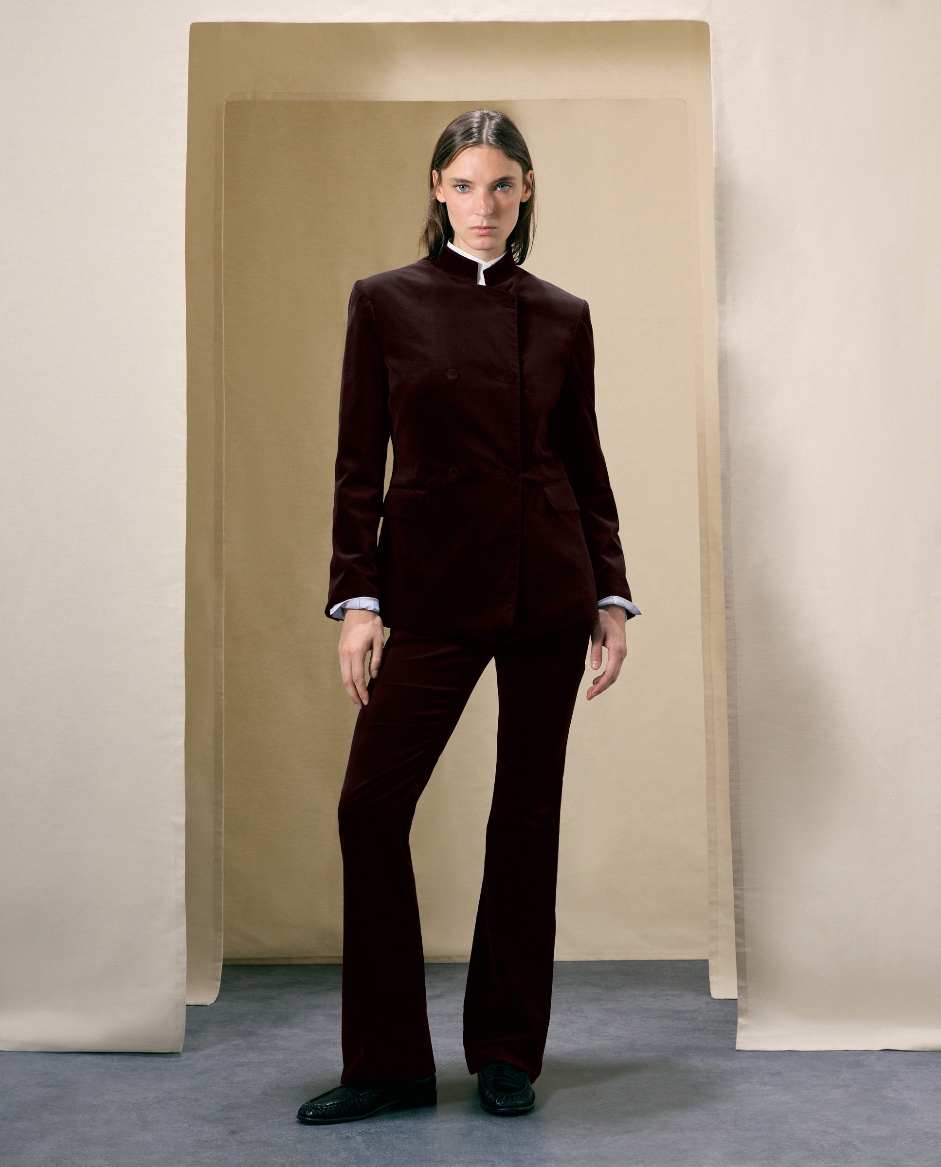 Blazer mujer lisa velvet - Woman El Corte Inglés - Marrón Marrón-2