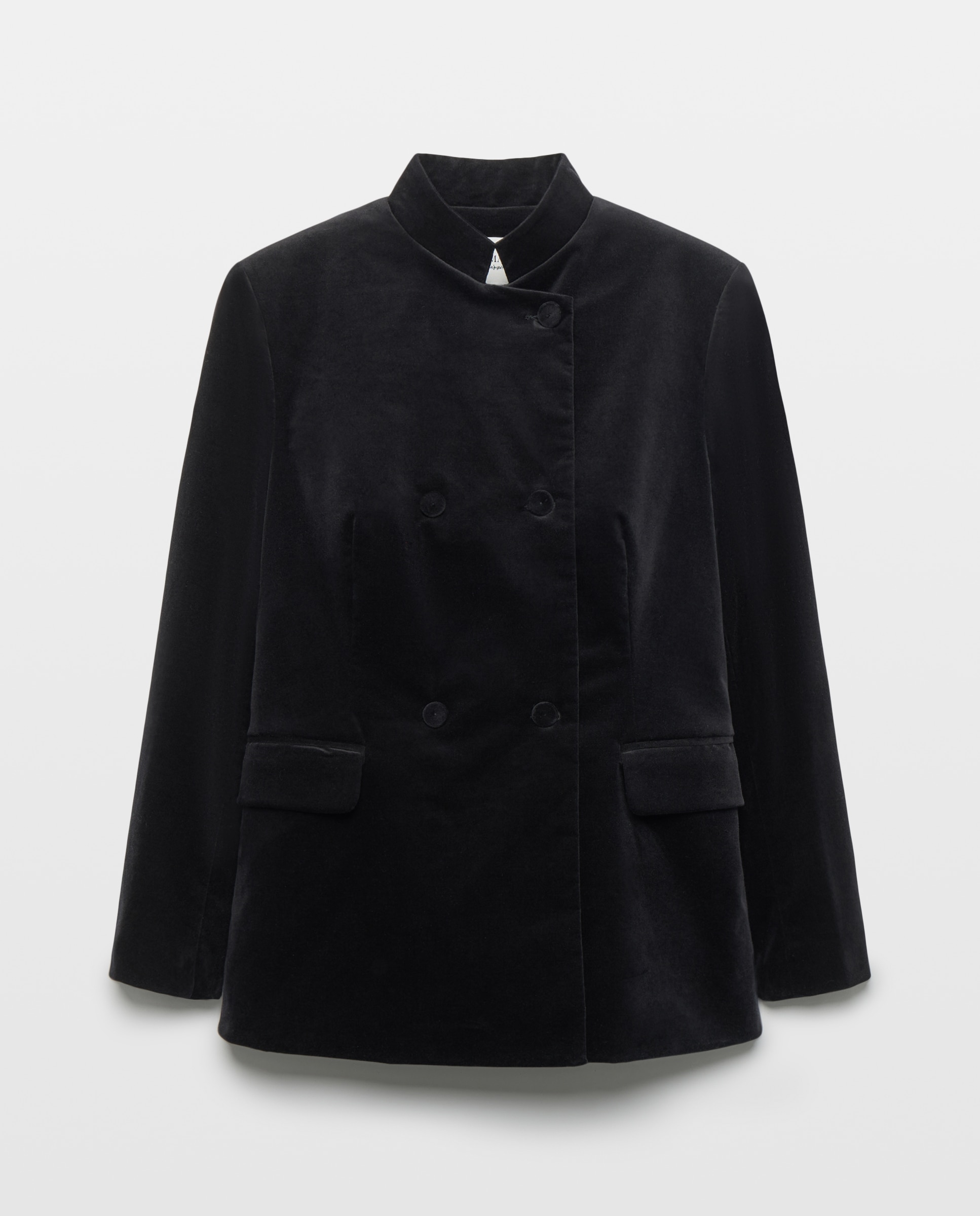 Blazer mujer lisa velvet - Woman El Corte Inglés - Negro Negro-4