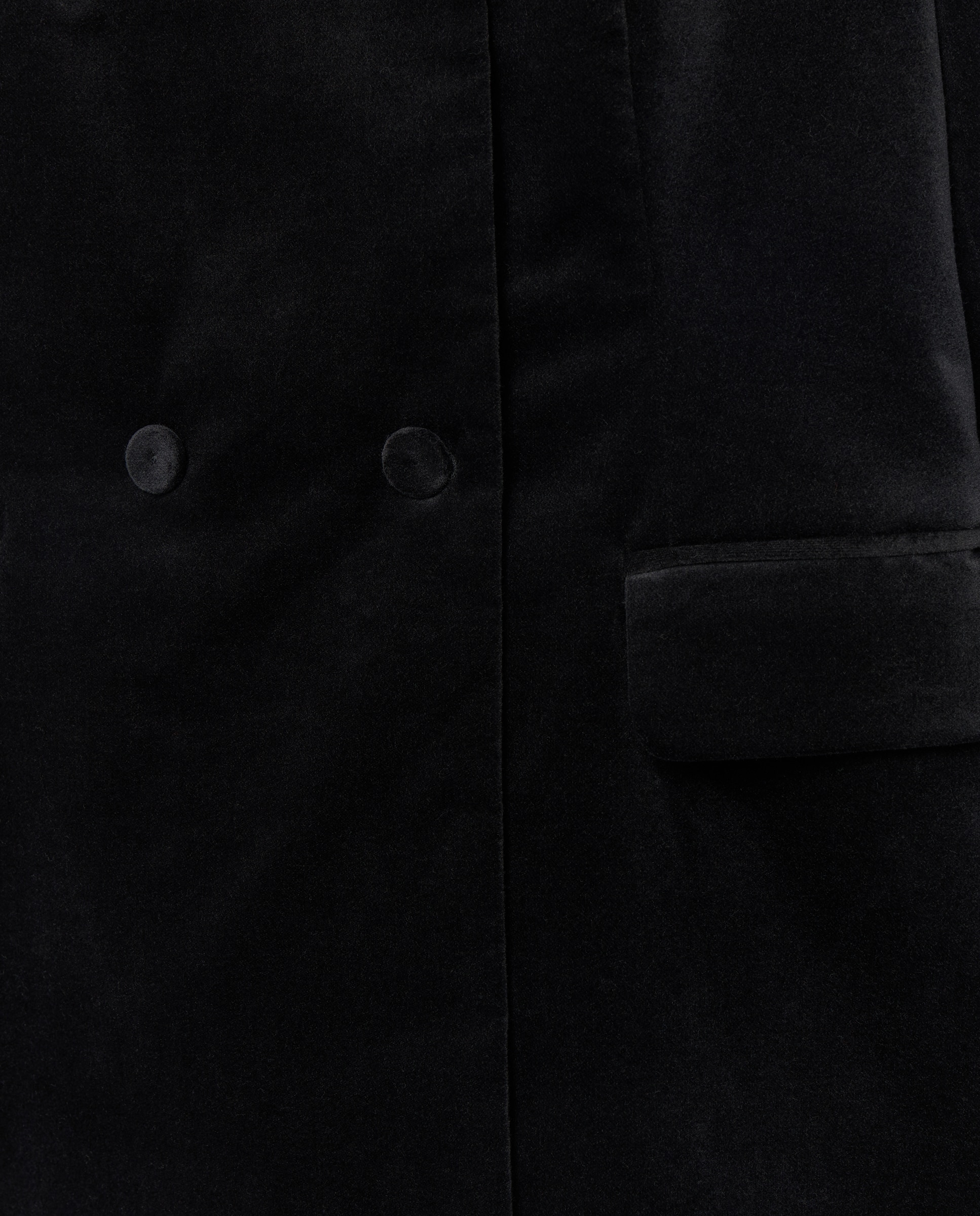 Blazer mujer lisa velvet - Woman El Corte Inglés - Negro Negro-5