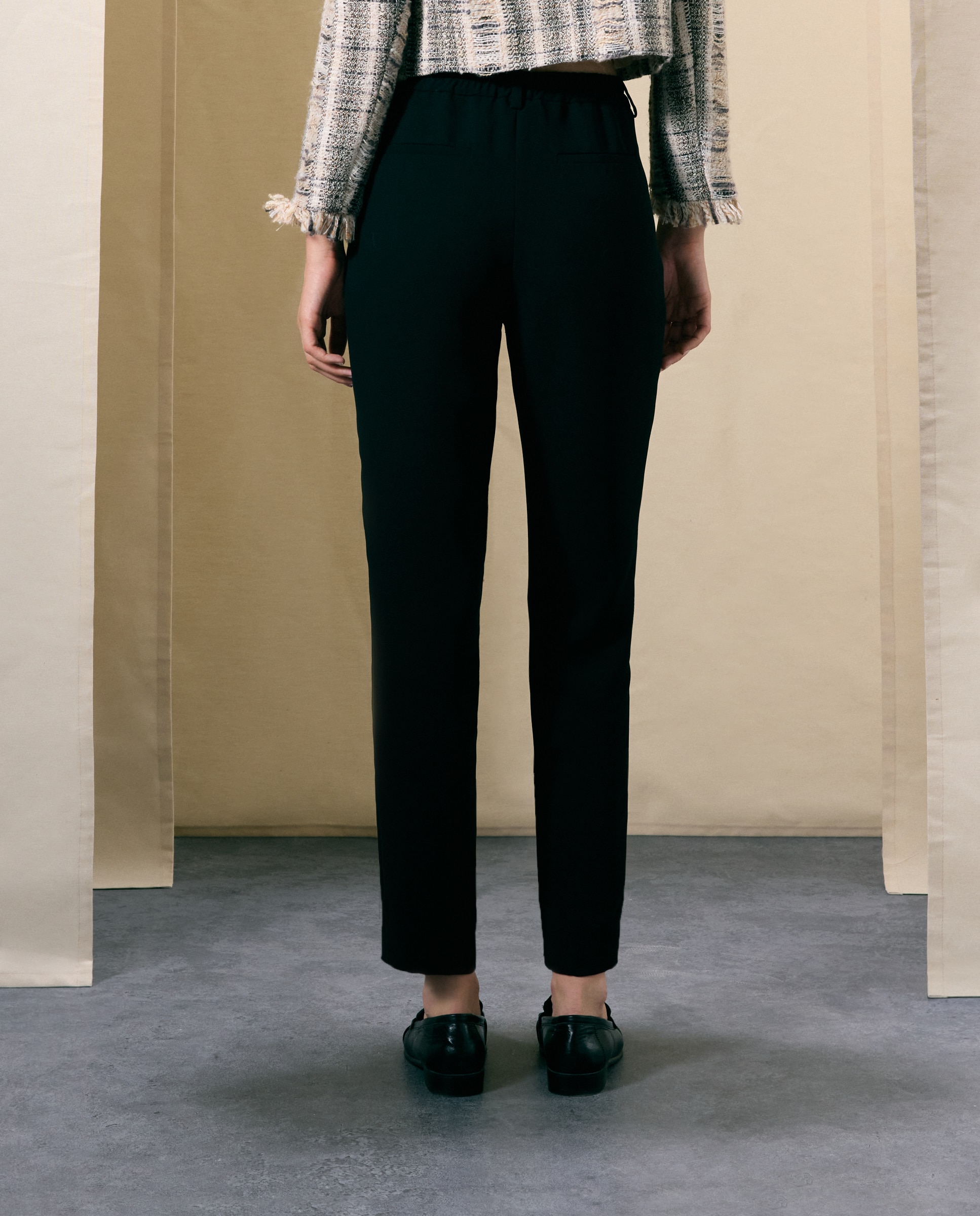 Pantalón semipitillo bolsillos - Woman El Corte Inglés - Negro Negro-3
