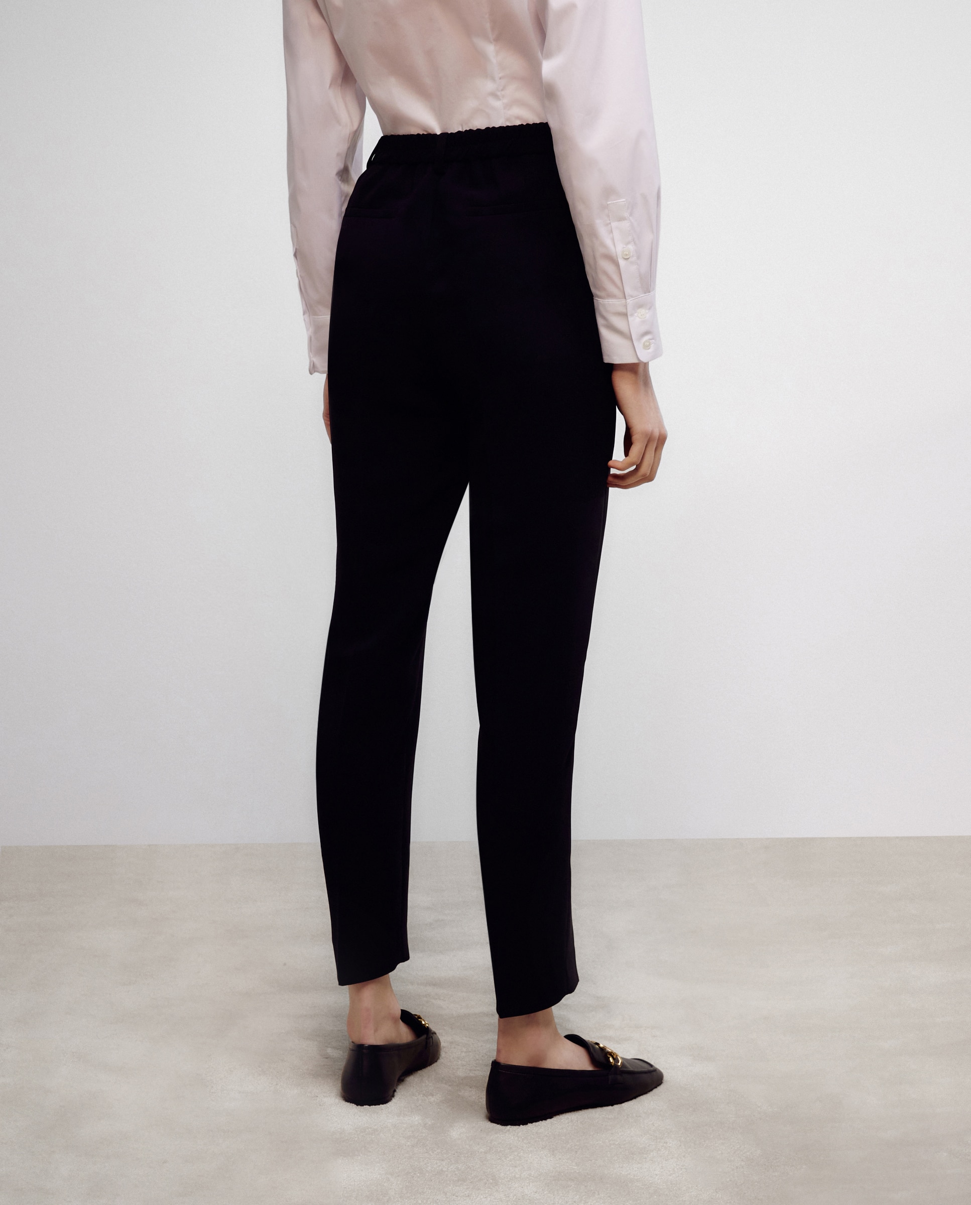 Pantalón semipitillo bolsillos - Woman El Corte Inglés - Negro Negro-6