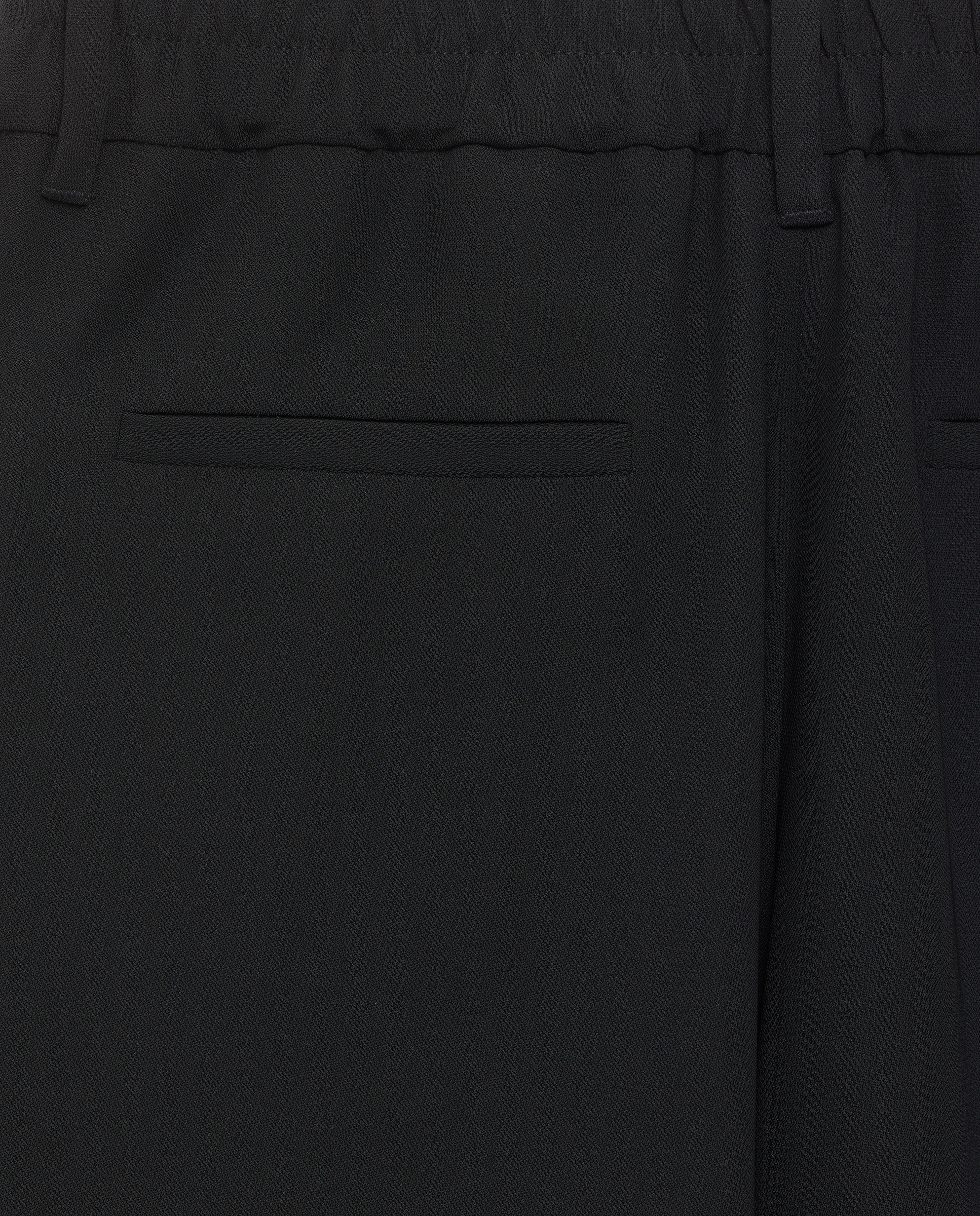 Pantalón de mujer liso ancho con trabillas y botón delantero - Woman El Corte Inglés - Negro Negro-5