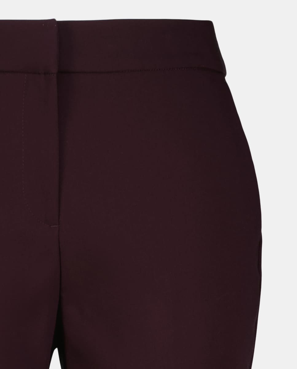 Calças Formais Lisas Bordeaux-5