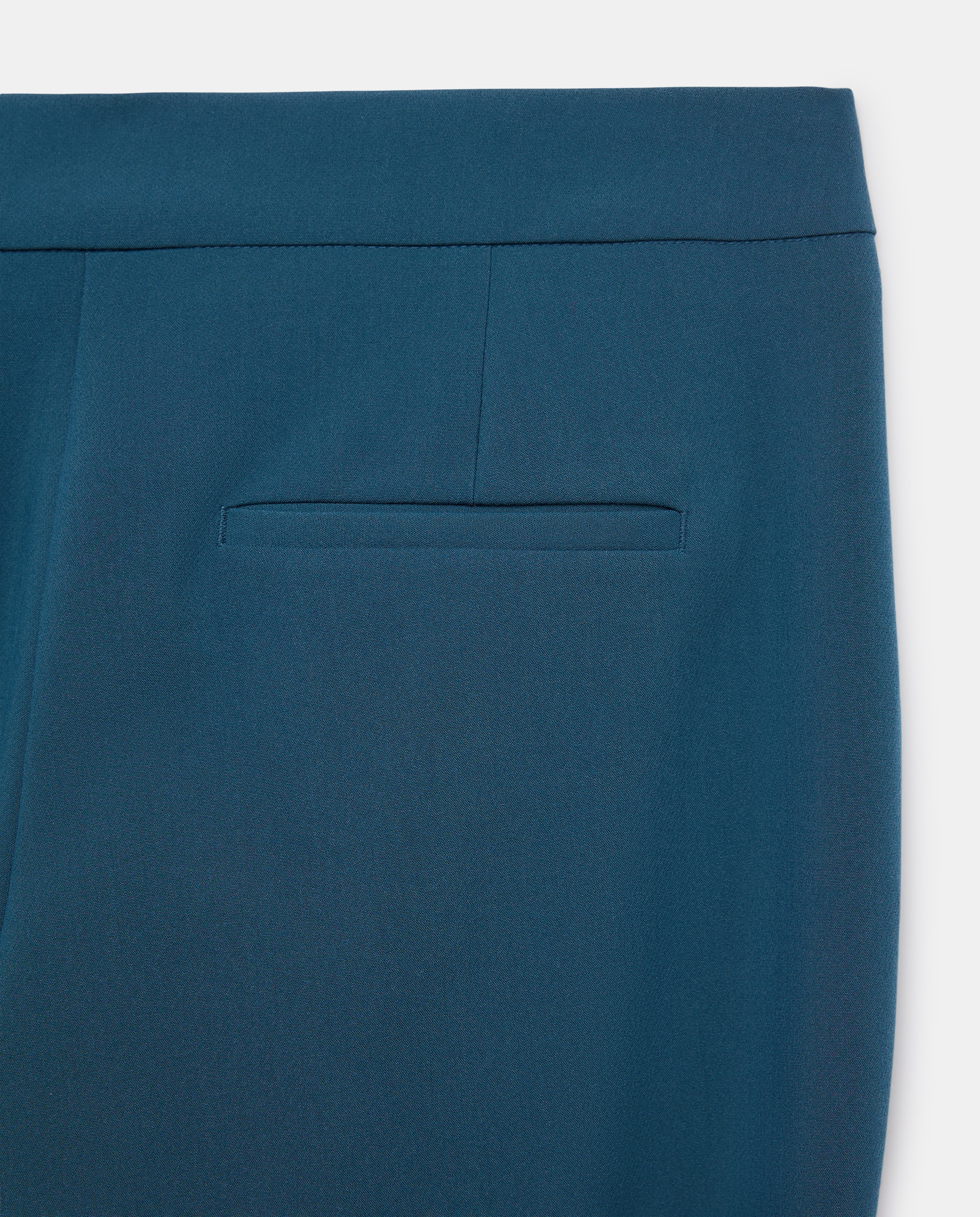 Pantalón liso de poliéster de mujer - Woman El Corte Inglés - 120 Crudo Azul oscuro-5