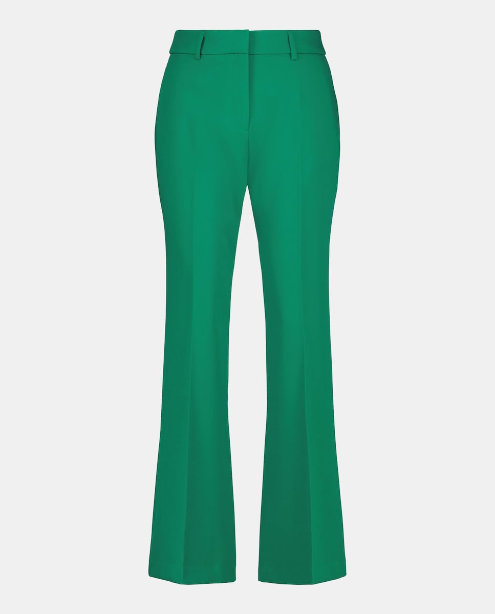 Calças Formais Lisas Verde-4