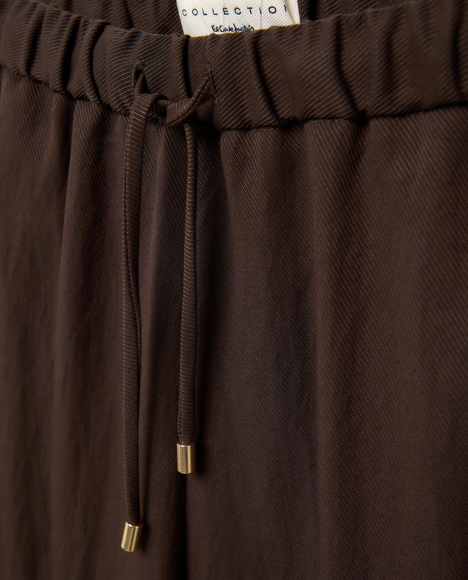 Joggers Lisas Crinkle Castanho-5