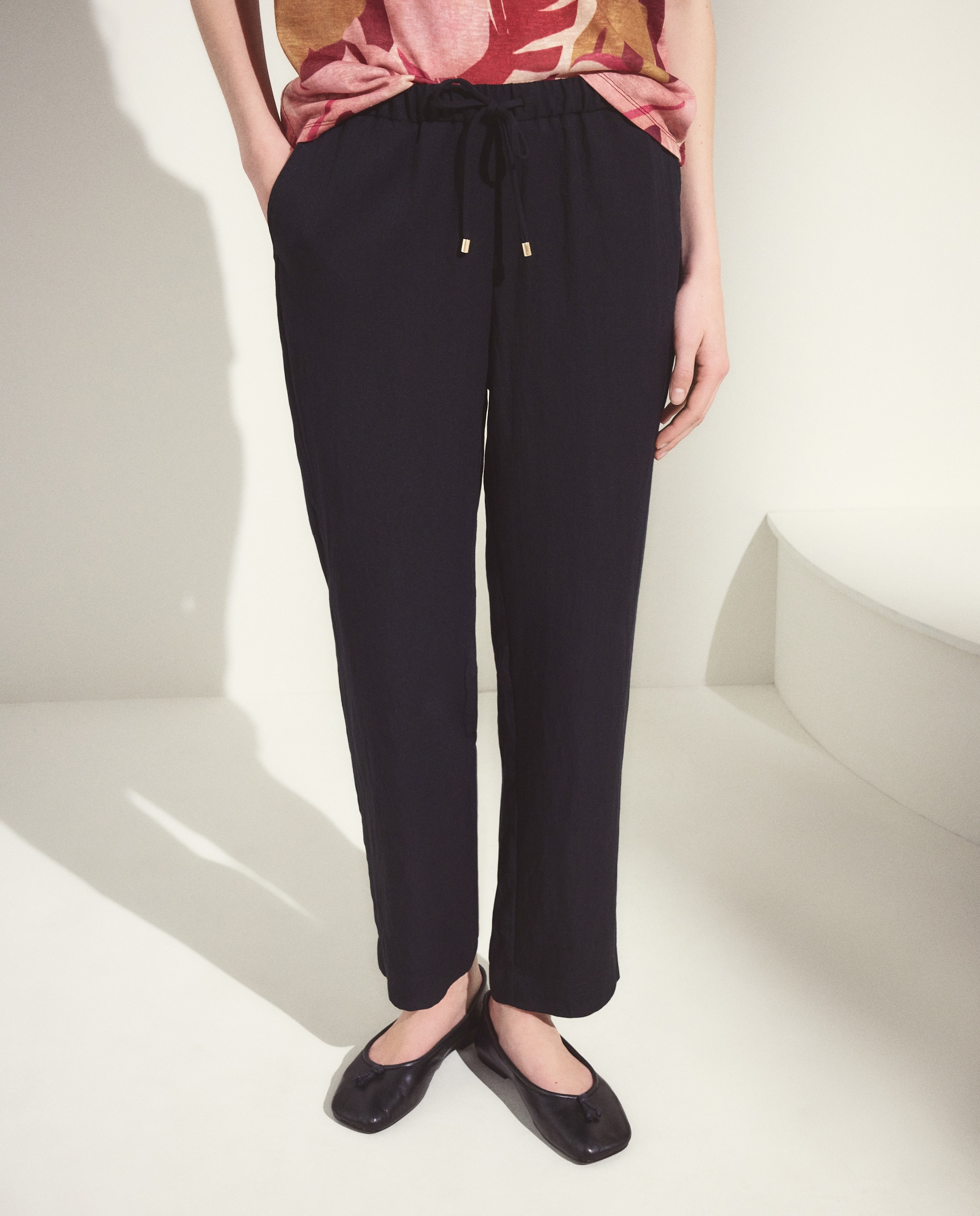Joggers Lisas Crinkle Preto-2