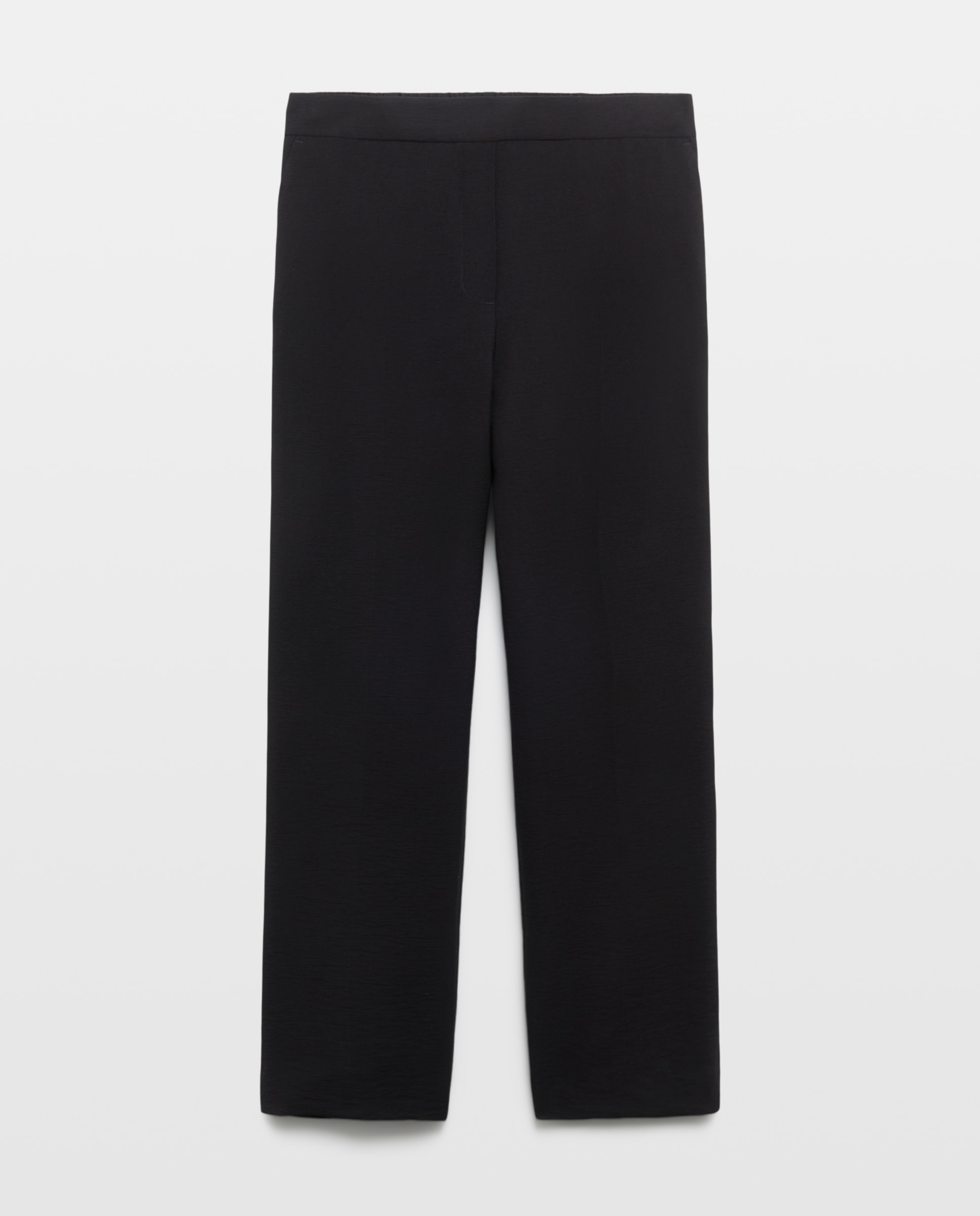 Calças Semi Skinny Crinkle Preto-4