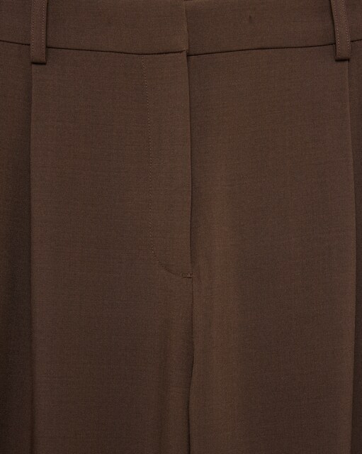 Pantalón ancho vestir en lana fría de mujer