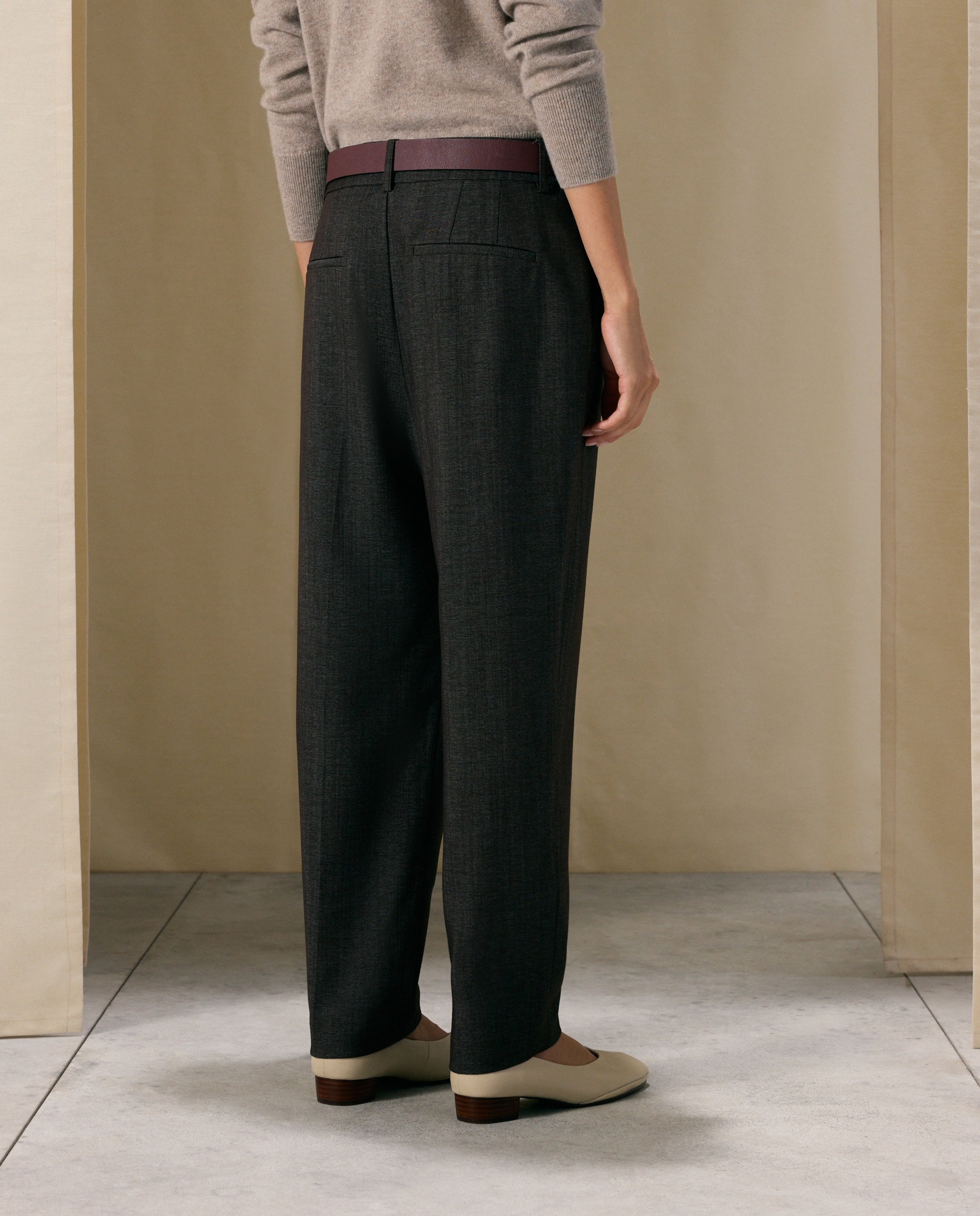 Pantalón semipitillo fantasía de mujer - Woman El Corte Inglés - Marrón Marrón-3