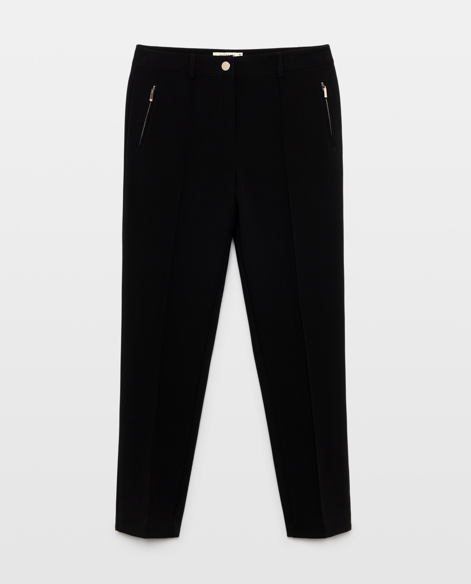 Pantalón semipitillo de mujer de vestir - Woman El Corte Inglés - Negro Negro-4
