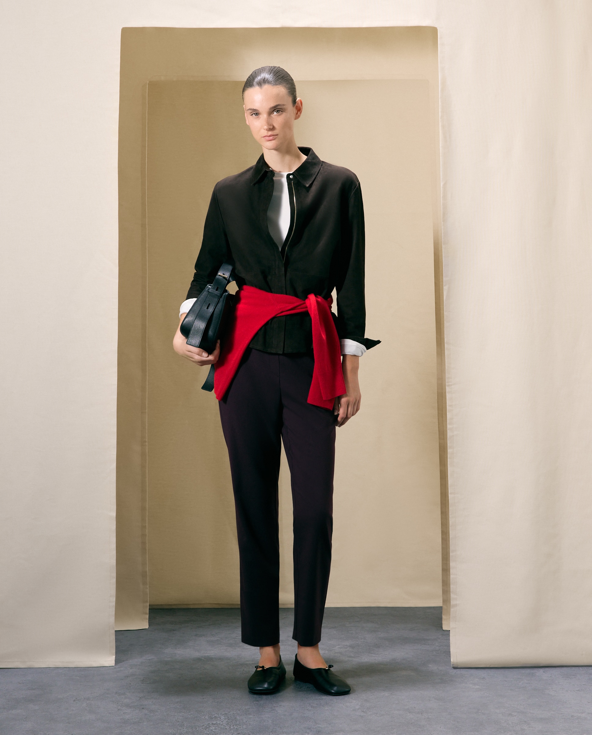 Pantalón semipitillo de mujer de vestir - Woman El Corte Inglés - Burdeos Burdeos-1