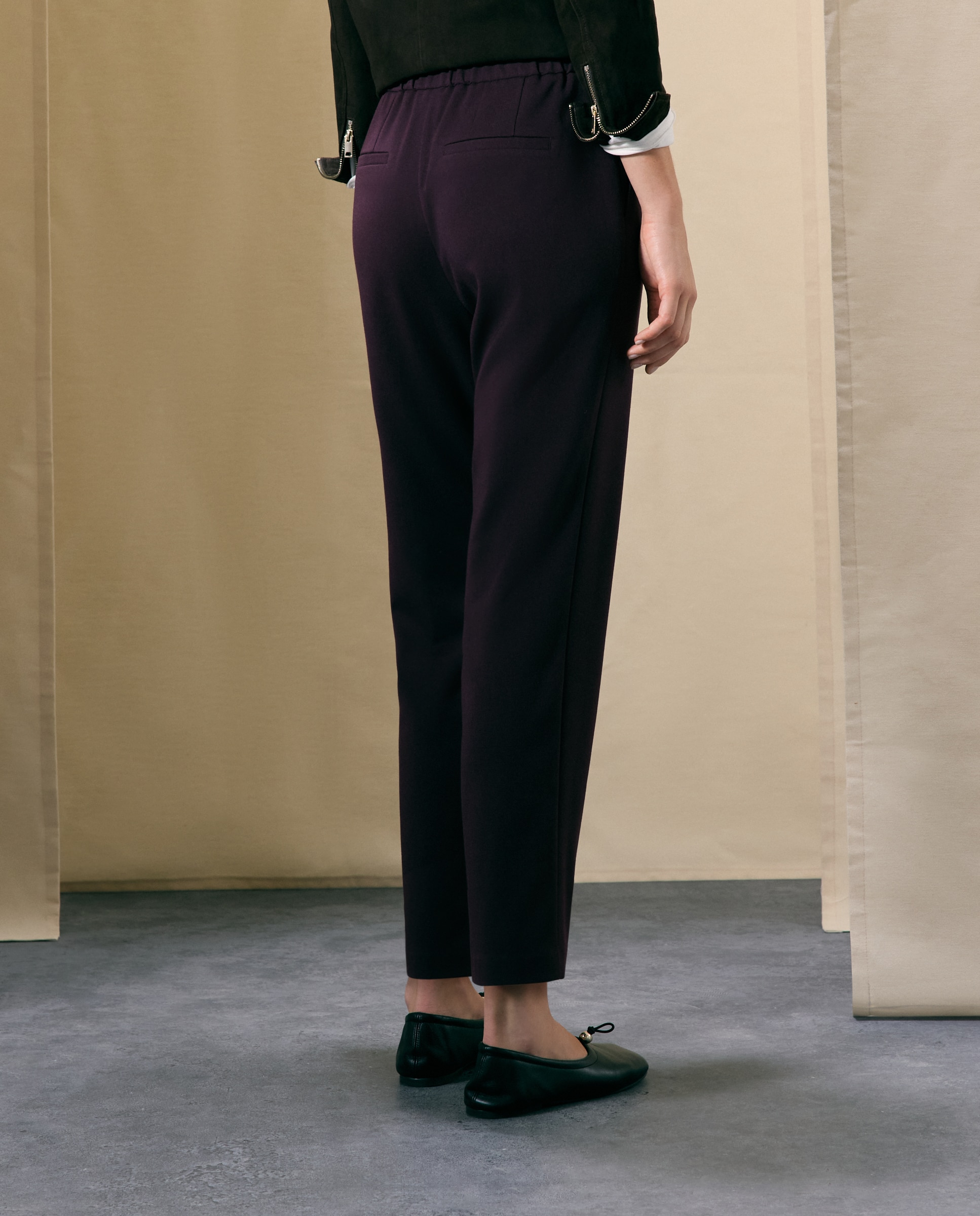 Pantalón semipitillo de mujer de vestir - Woman El Corte Inglés - Burdeos Burdeos-3