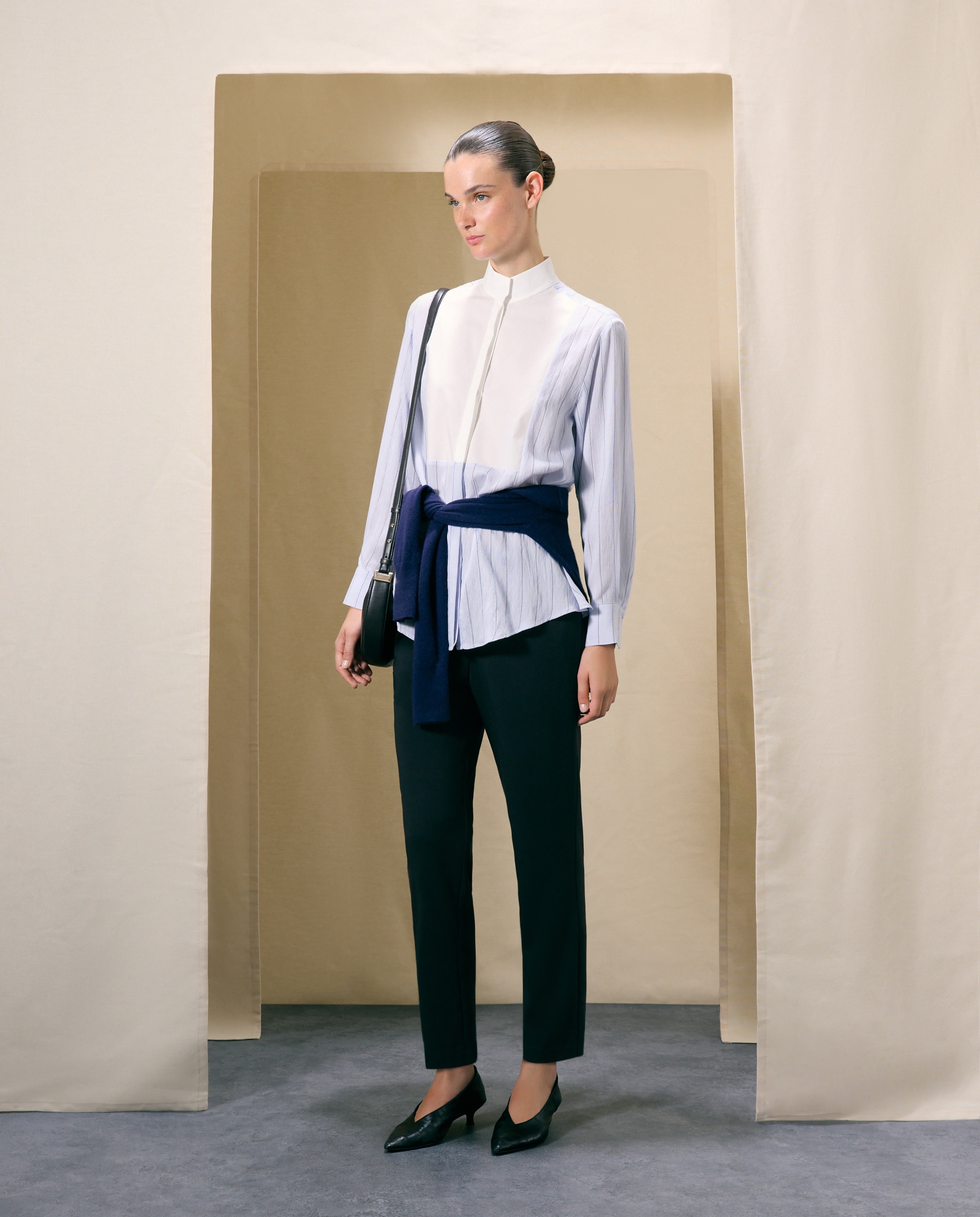 Pantalón semipitillo de mujer de vestir - Woman El Corte Inglés - Negro Negro-1