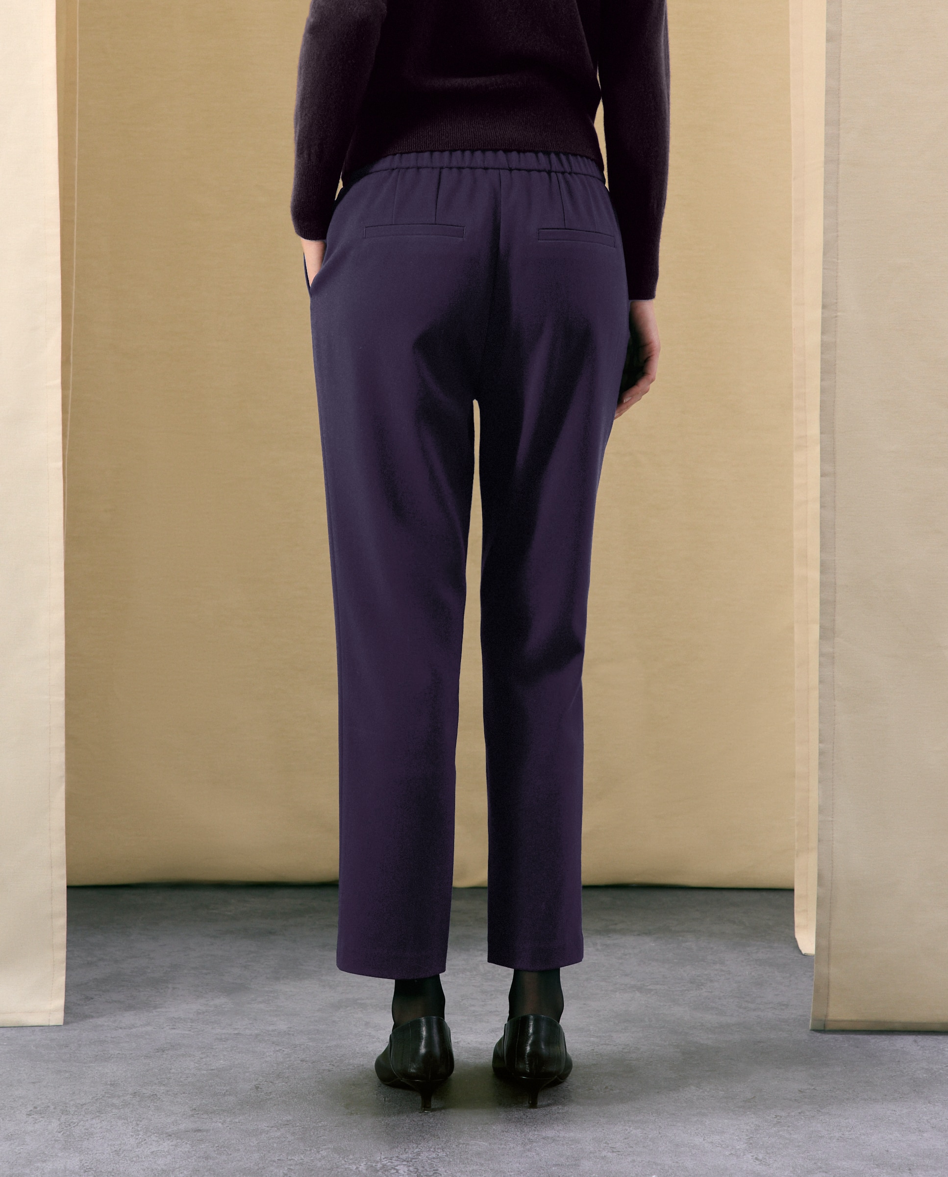 Pantalón semipitillo de mujer de vestir - Woman El Corte Inglés - Azul marino Azul marino-3